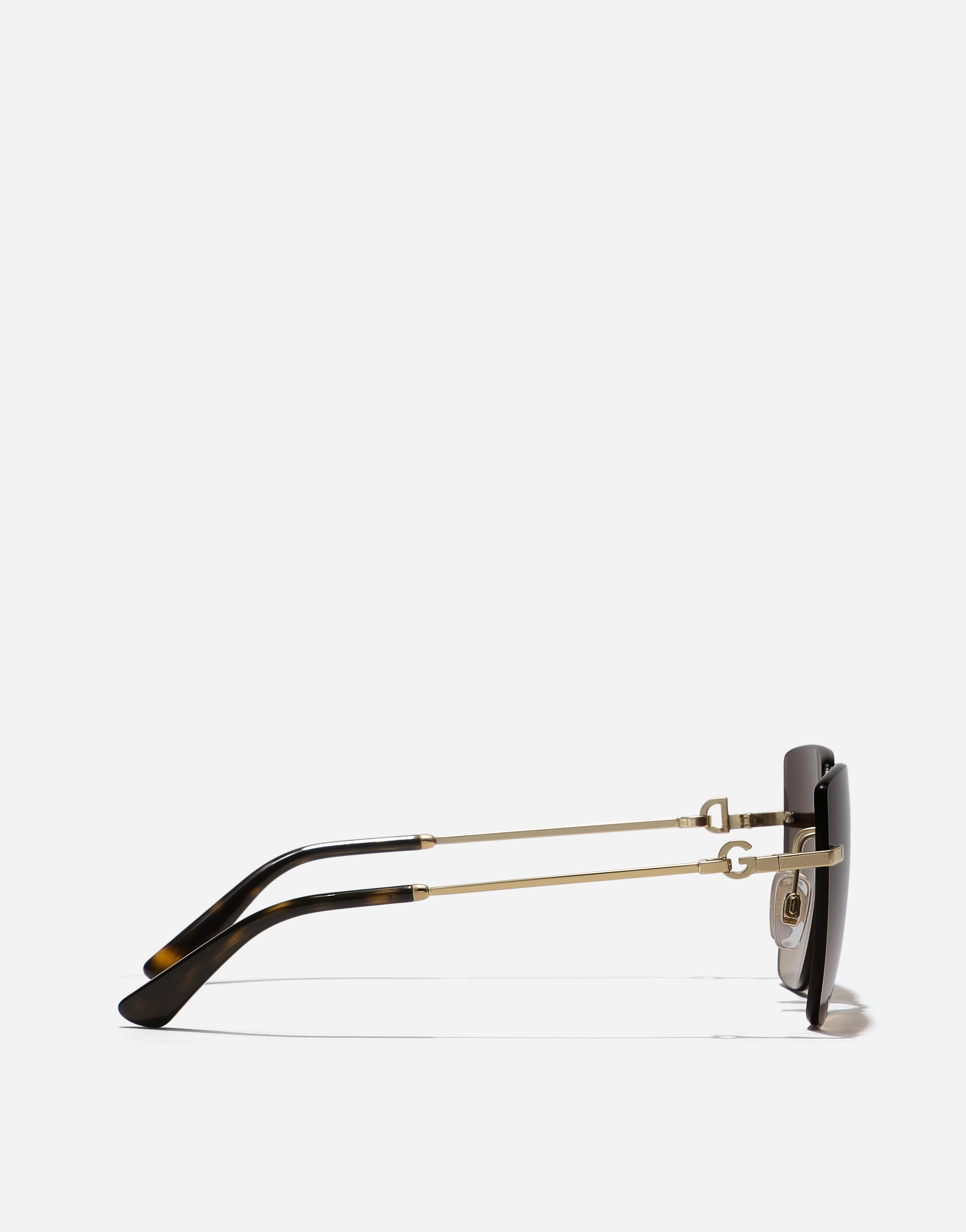 Dolce & Gabbana Dg Flip Sunglasses In Gold