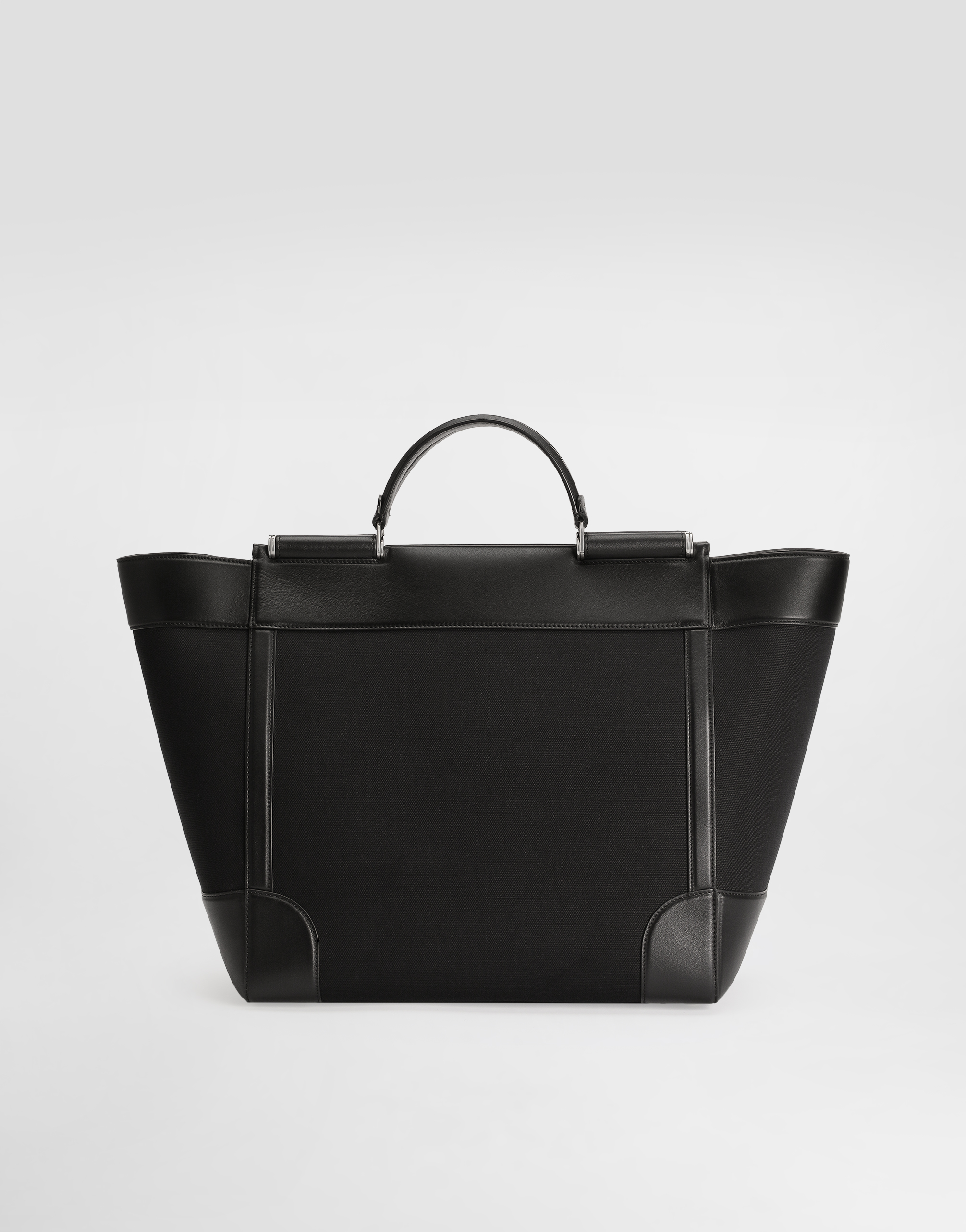 Calfskin and panama bag