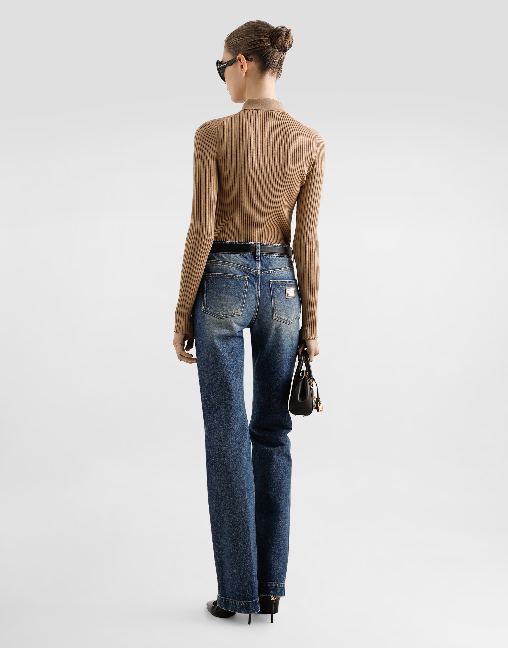 Ribbed wool pullover