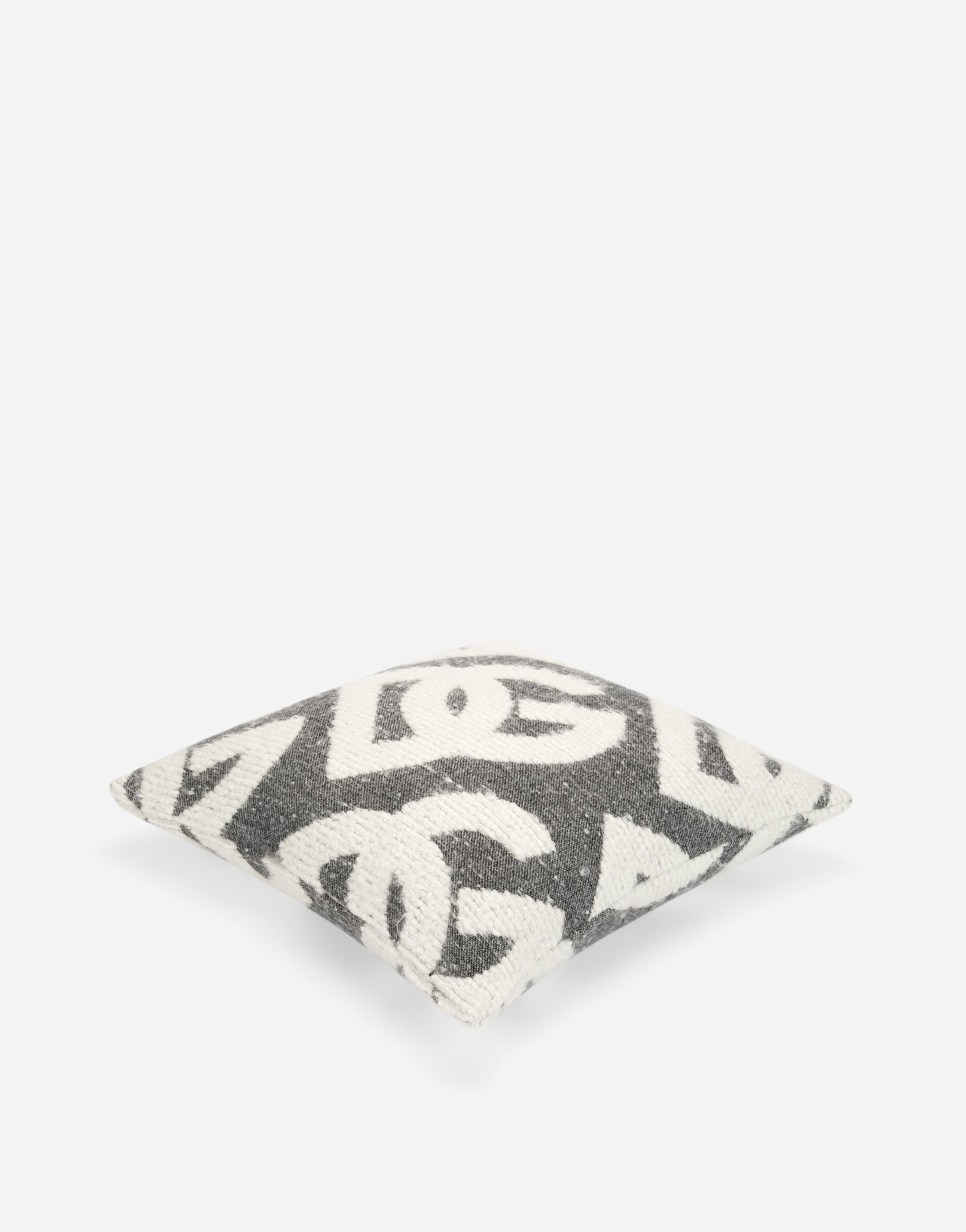 Dolce & Gabbana Wool, Silk, And Cashmere Cushion Medium In Gray