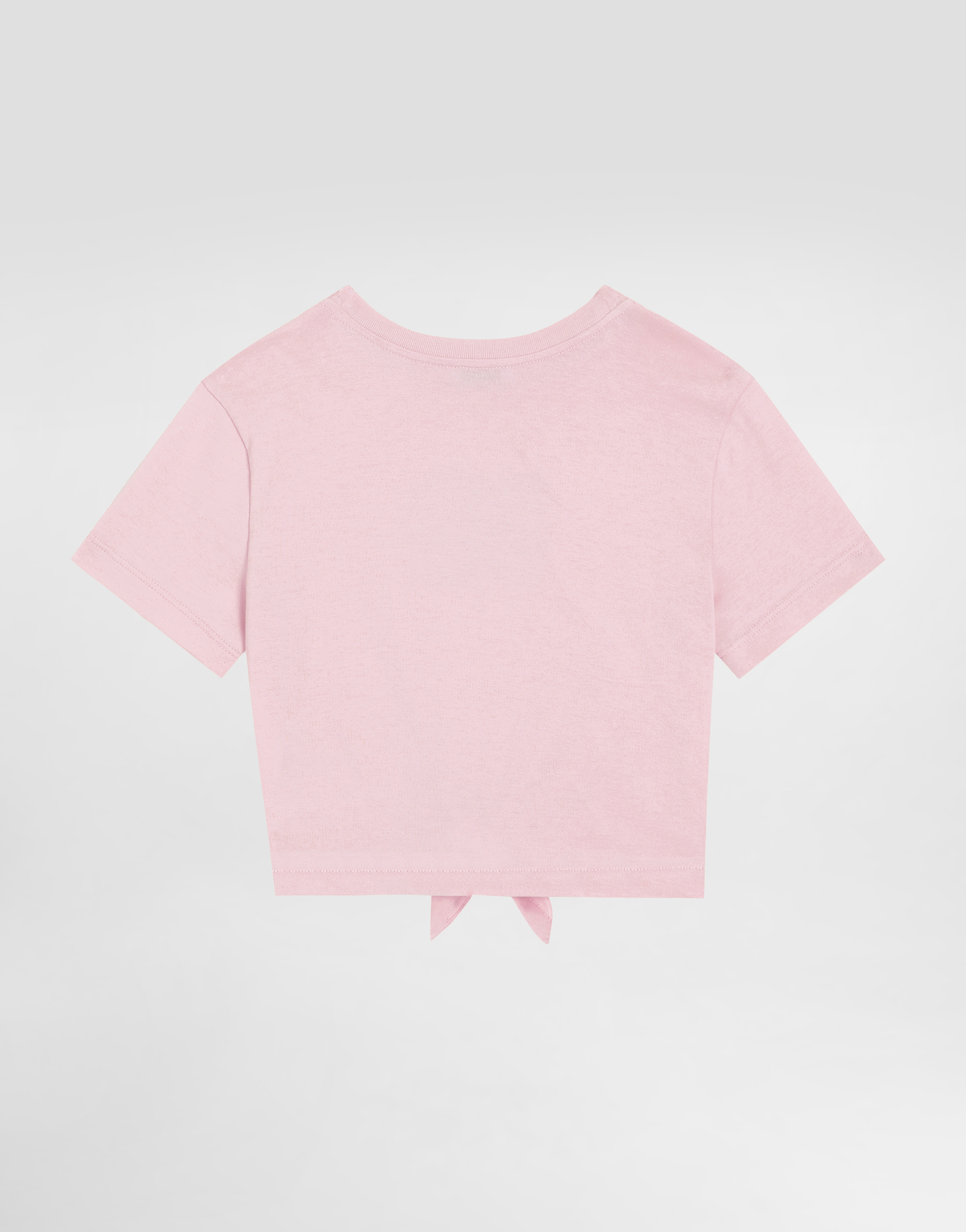 Dolce & Gabbana Jersey T-shirt With Dg Logo In Pink