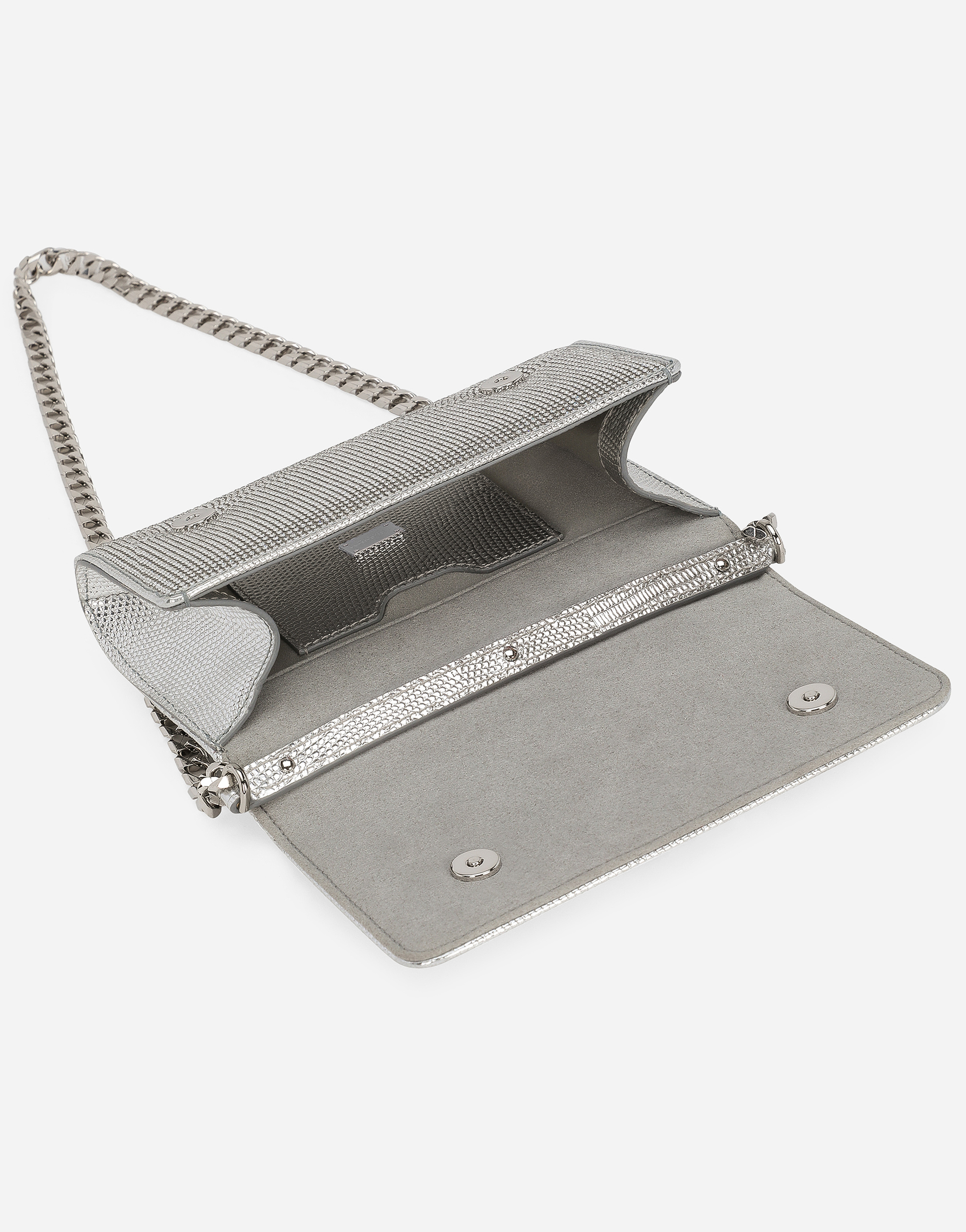 Dolce & Gabbana 3.5 Clutch In Silver