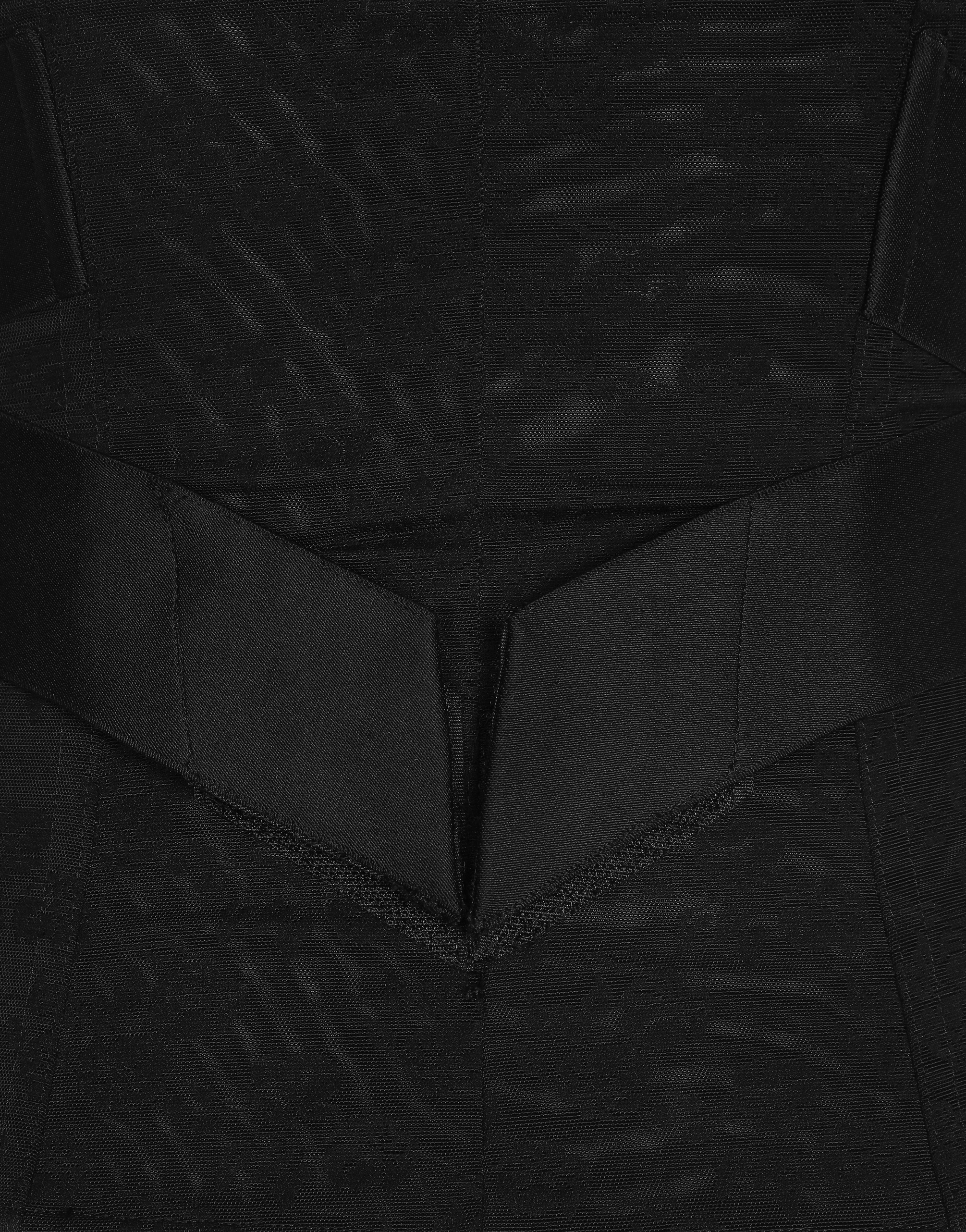 DOLCE & GABBANA CORSET-STYLE BELT WITH BRANDED STRETCH CROSSOVER BANDS