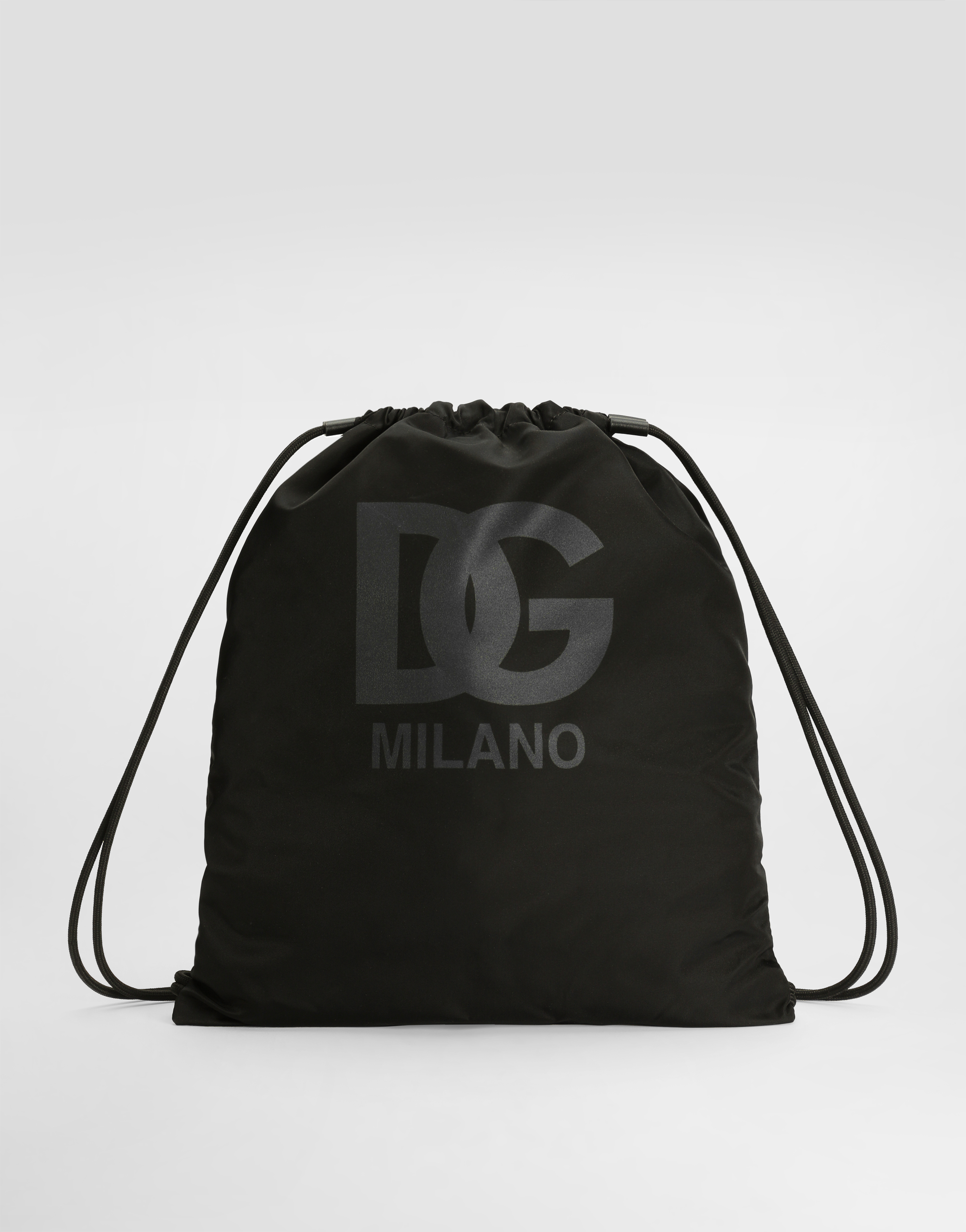 Nylon backpack with printed logo in Multicolor for Boys