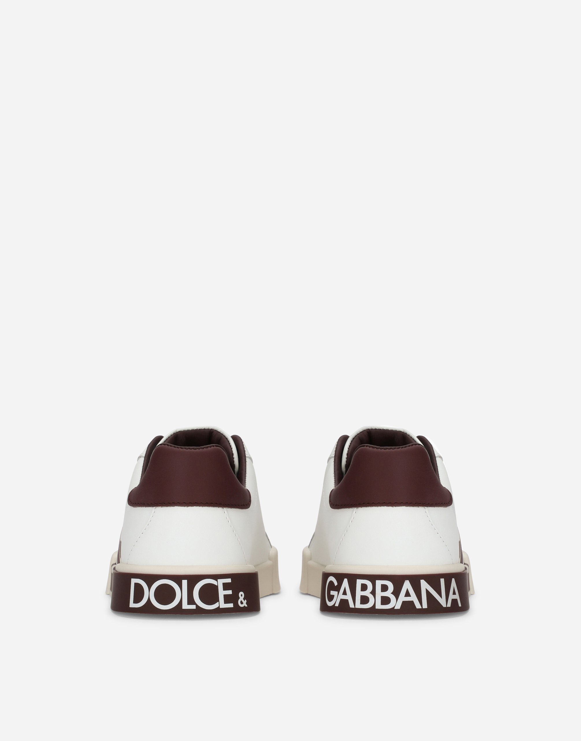 DOLCE & GABBANA PORTOFINO LIGHT SNEAKERS WITH DG LOGO PRINT