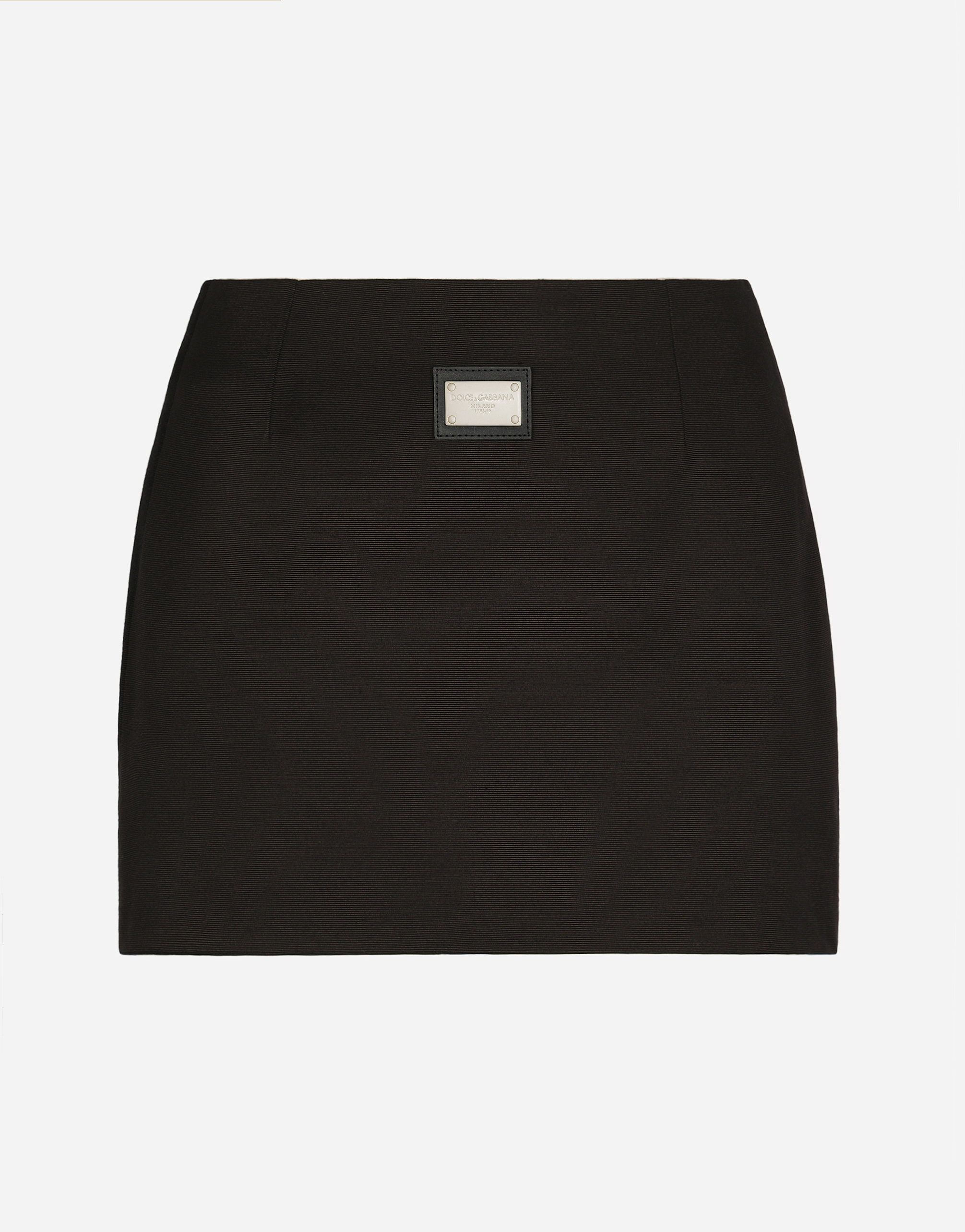 Dolce & Gabbana Short Ottoman Skirt With Tag - Woman Skirts Black Viscose