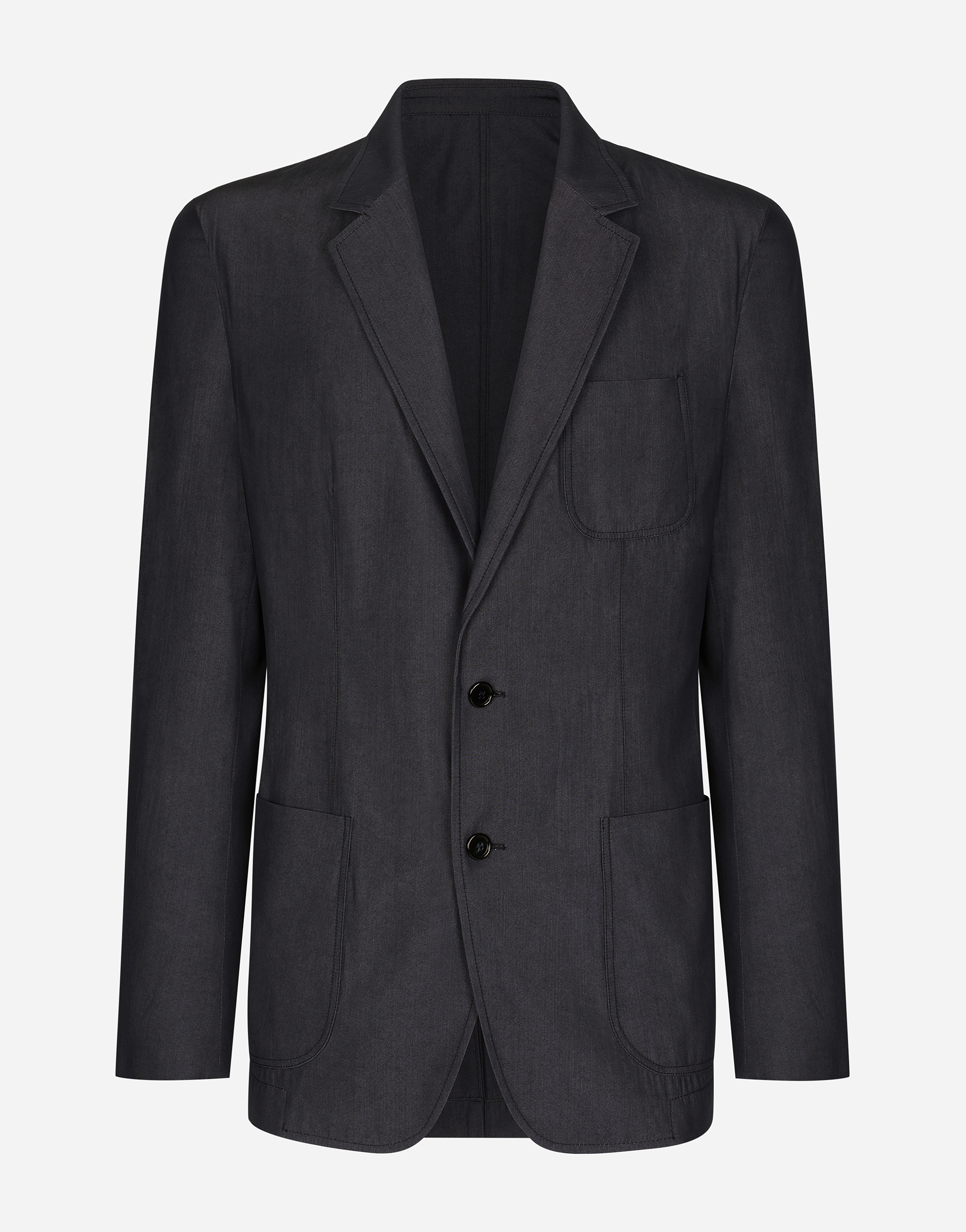 Dolce & Gabbana Virgin Wool Portofino-fit Jacket In Blue
