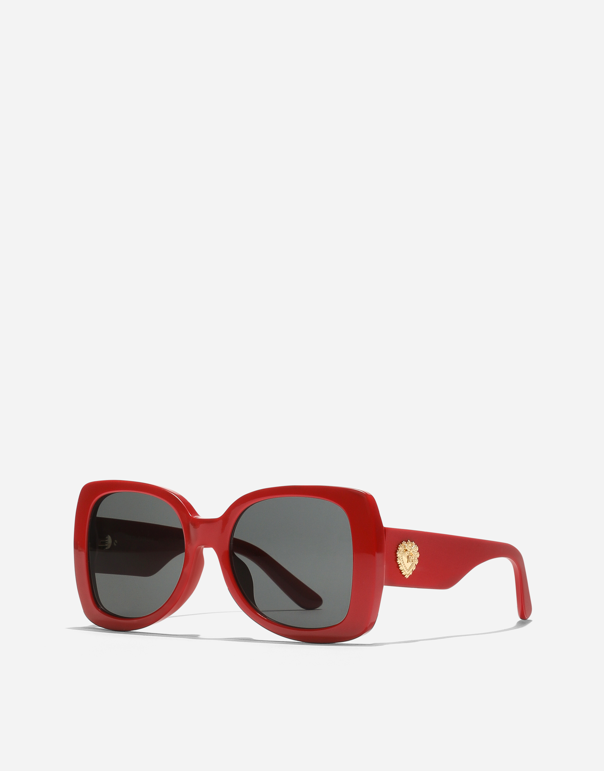 Dolce & Gabbana Square-frame Sunglasses In Red