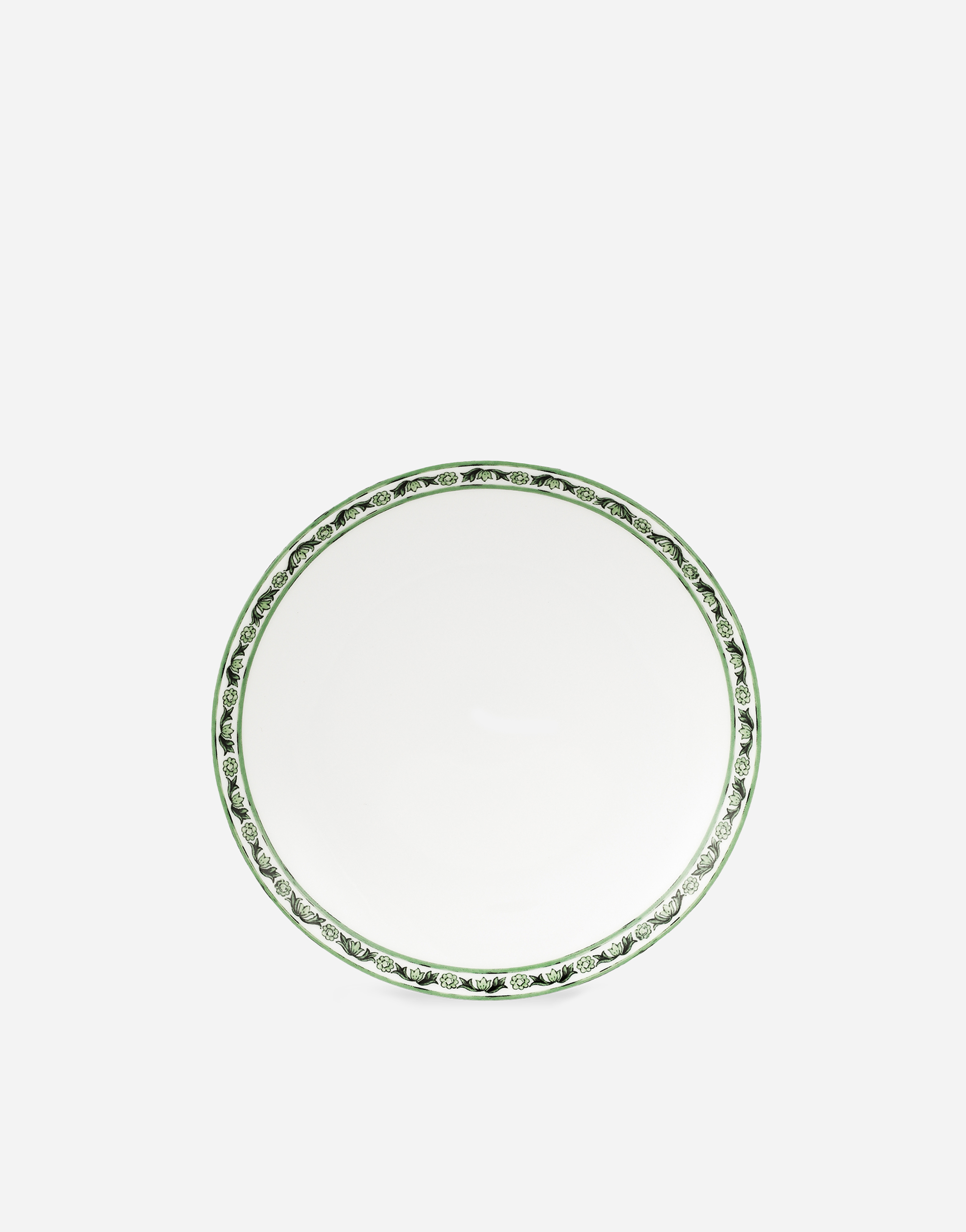 Dolce & Gabbana Set 2 Porcelain Dessert Plates In Multicolor