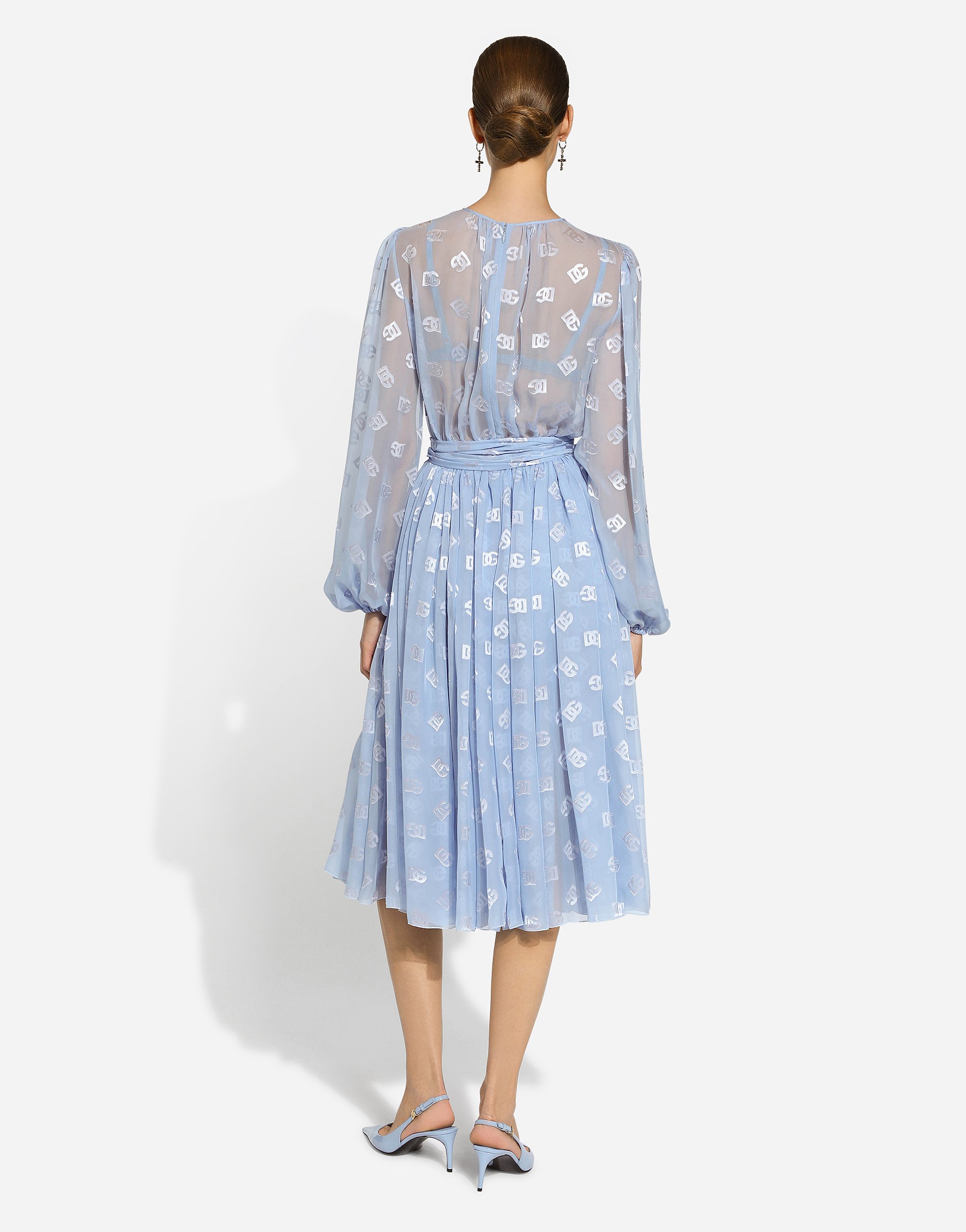 Dolce & Gabbana Logo Dress In Purple