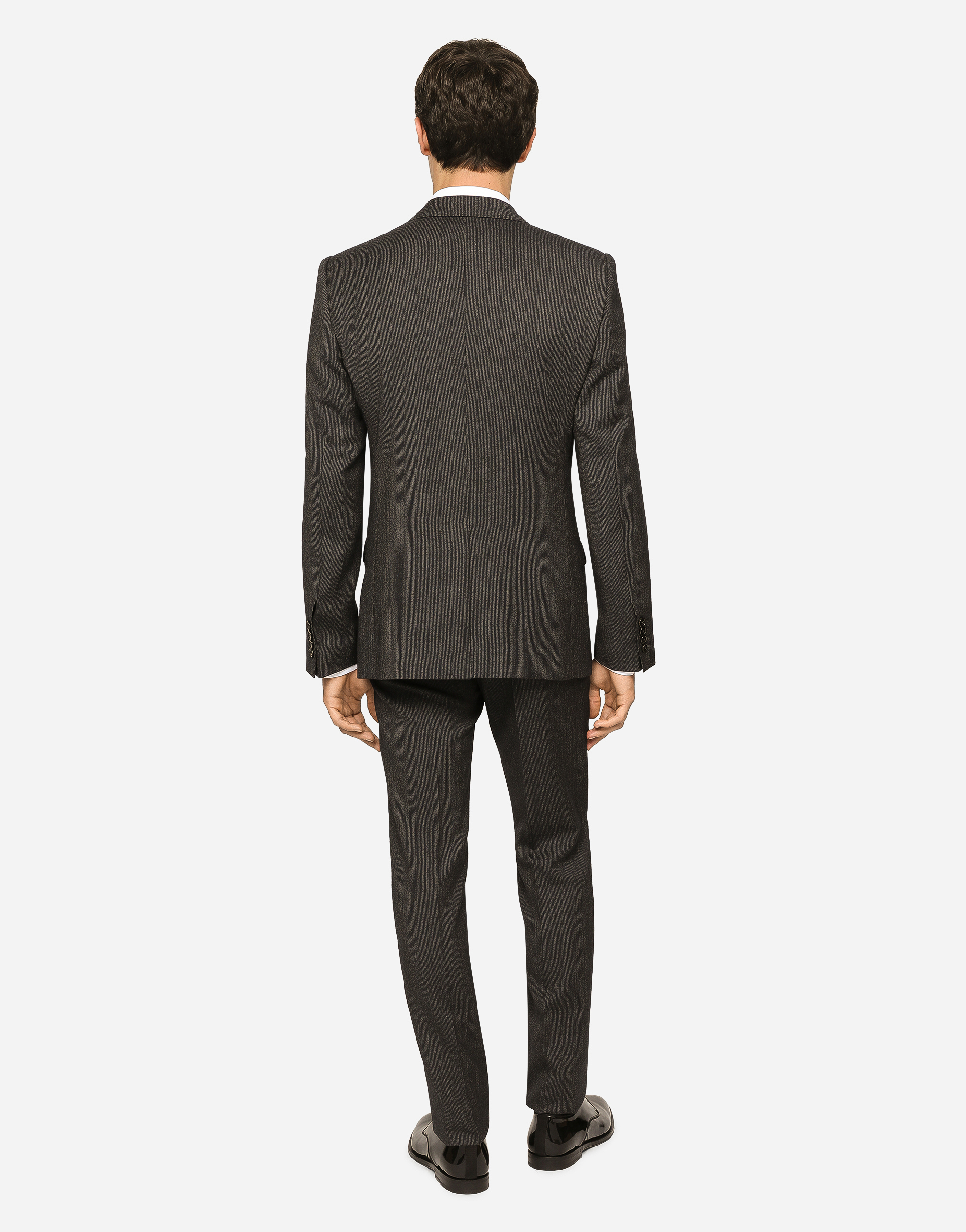 Dolce & Gabbana Single-breasted Pinstripe Wool Martini-fit Suit In Multicolor