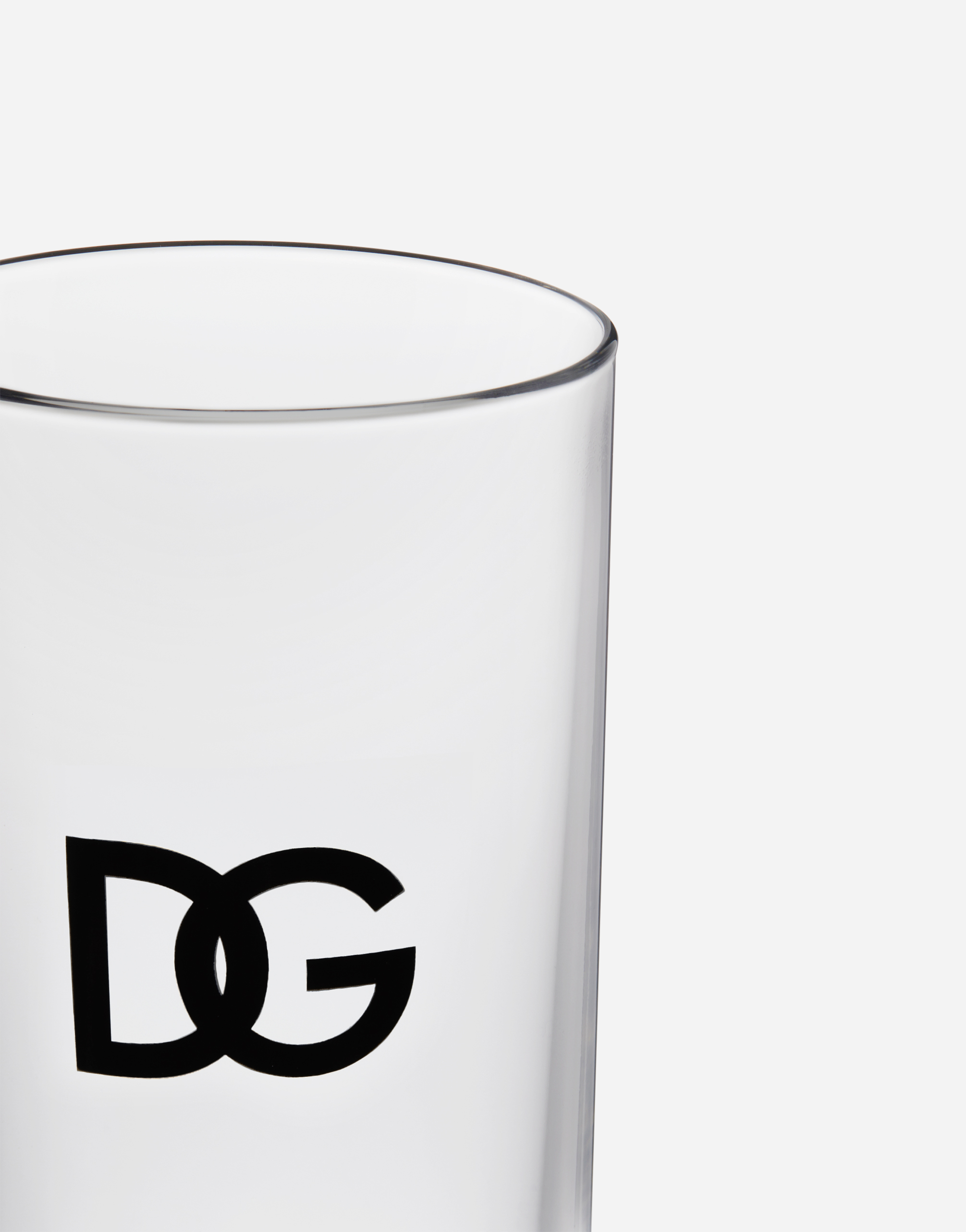Dolce & Gabbana Set 2 Beverage Glasses In Multicolor