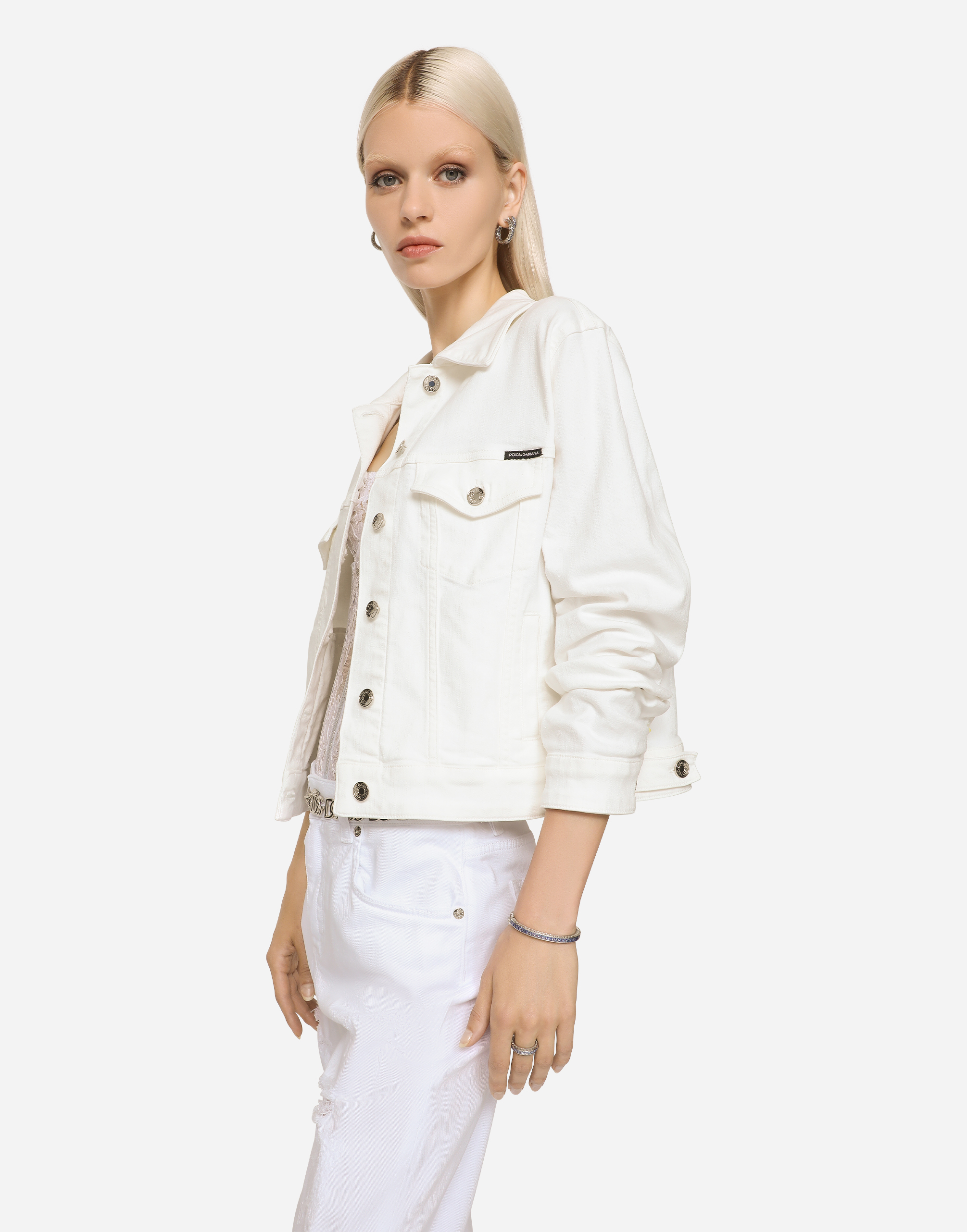 DOLCE & GABBANA ANNA RING IN WHITE GOLD 18KT WITH BLUE SAPPHIRES