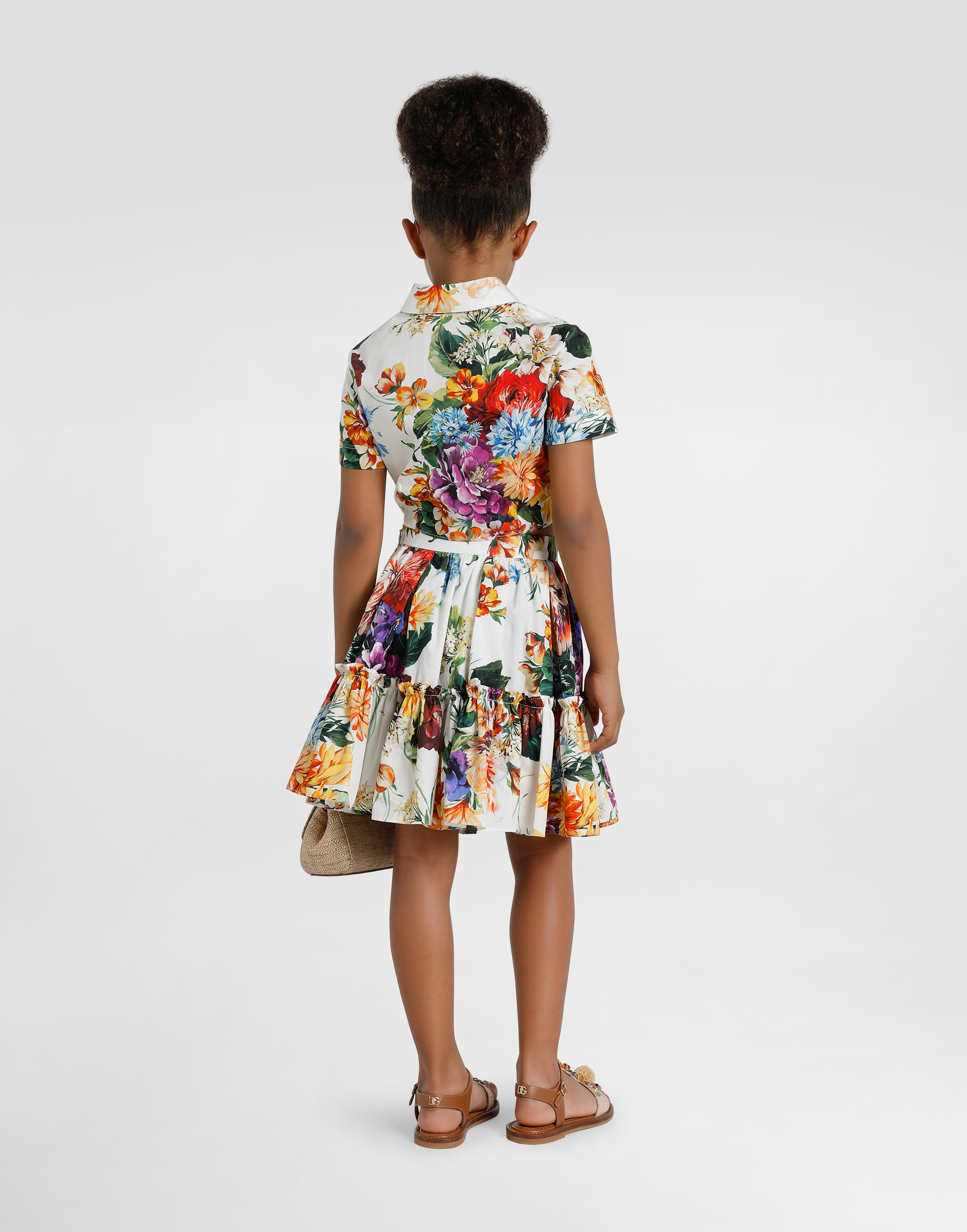 Dolce & Gabbana Flower-print Poplin Shirt