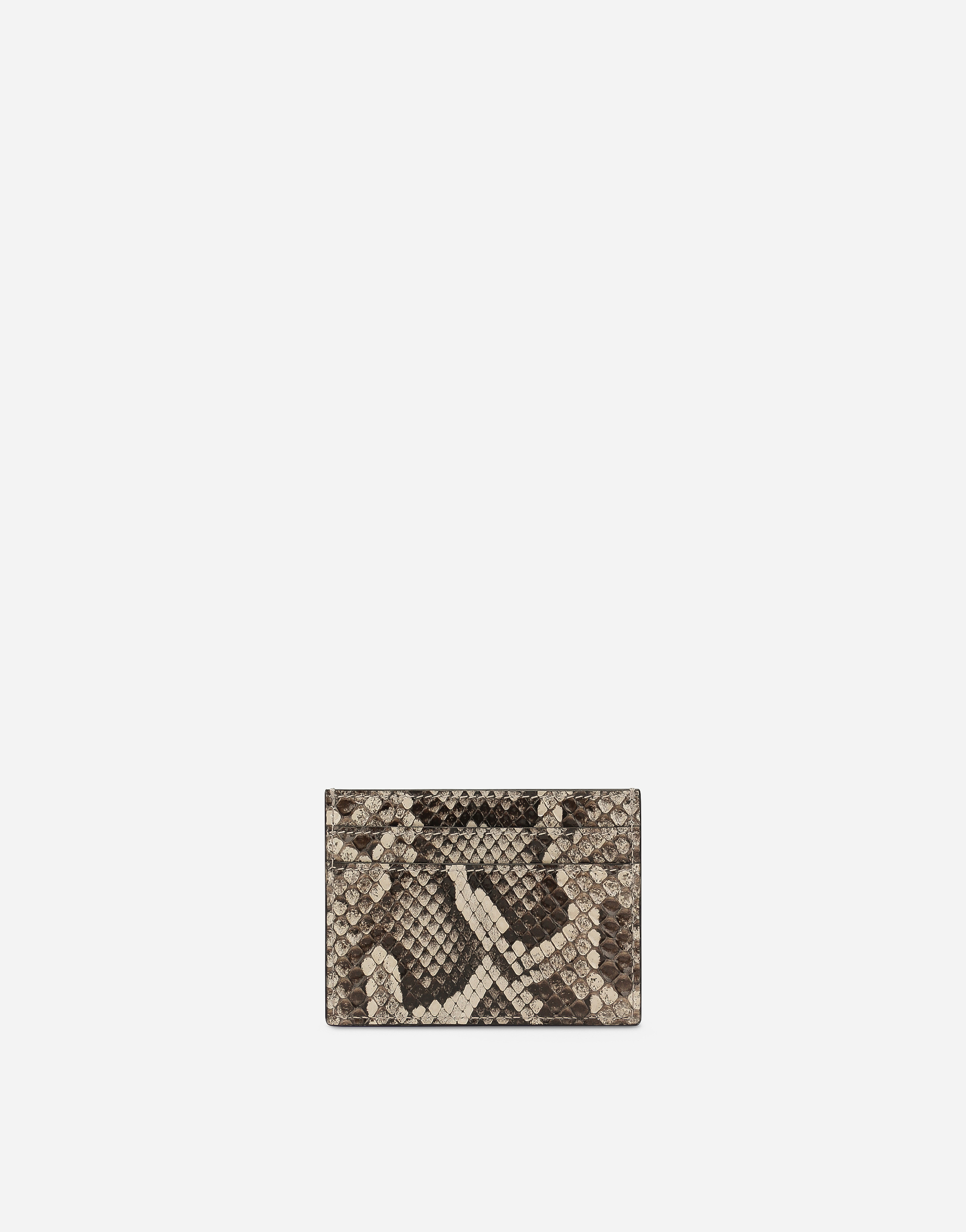  Dolce & Gabbana Dolce & Gabbana Python Skin Card Holder - Man Wallets And Small Leather Goods Yellow Onesize 