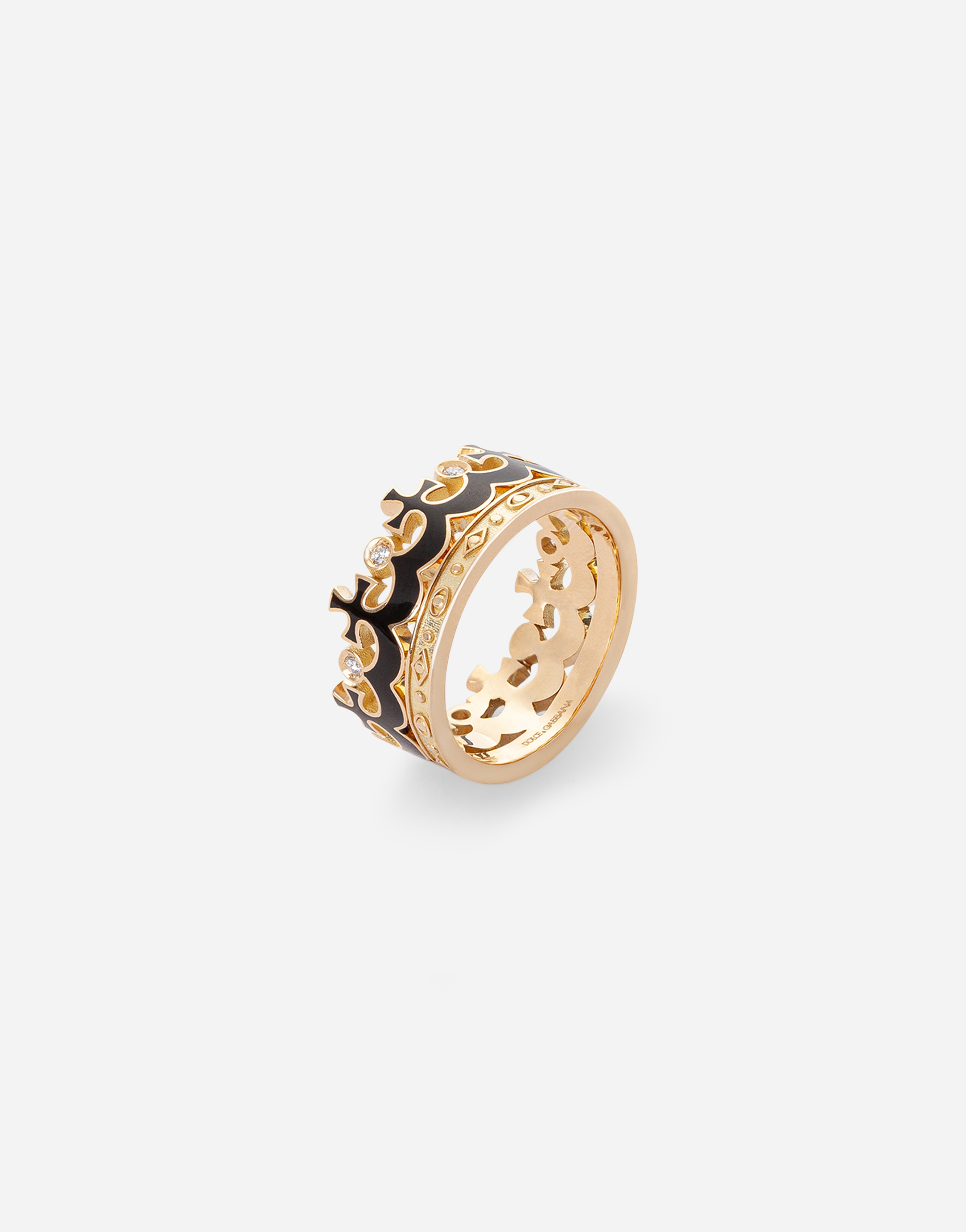 Royal Ring 18-carat yellow gold and diamonds
