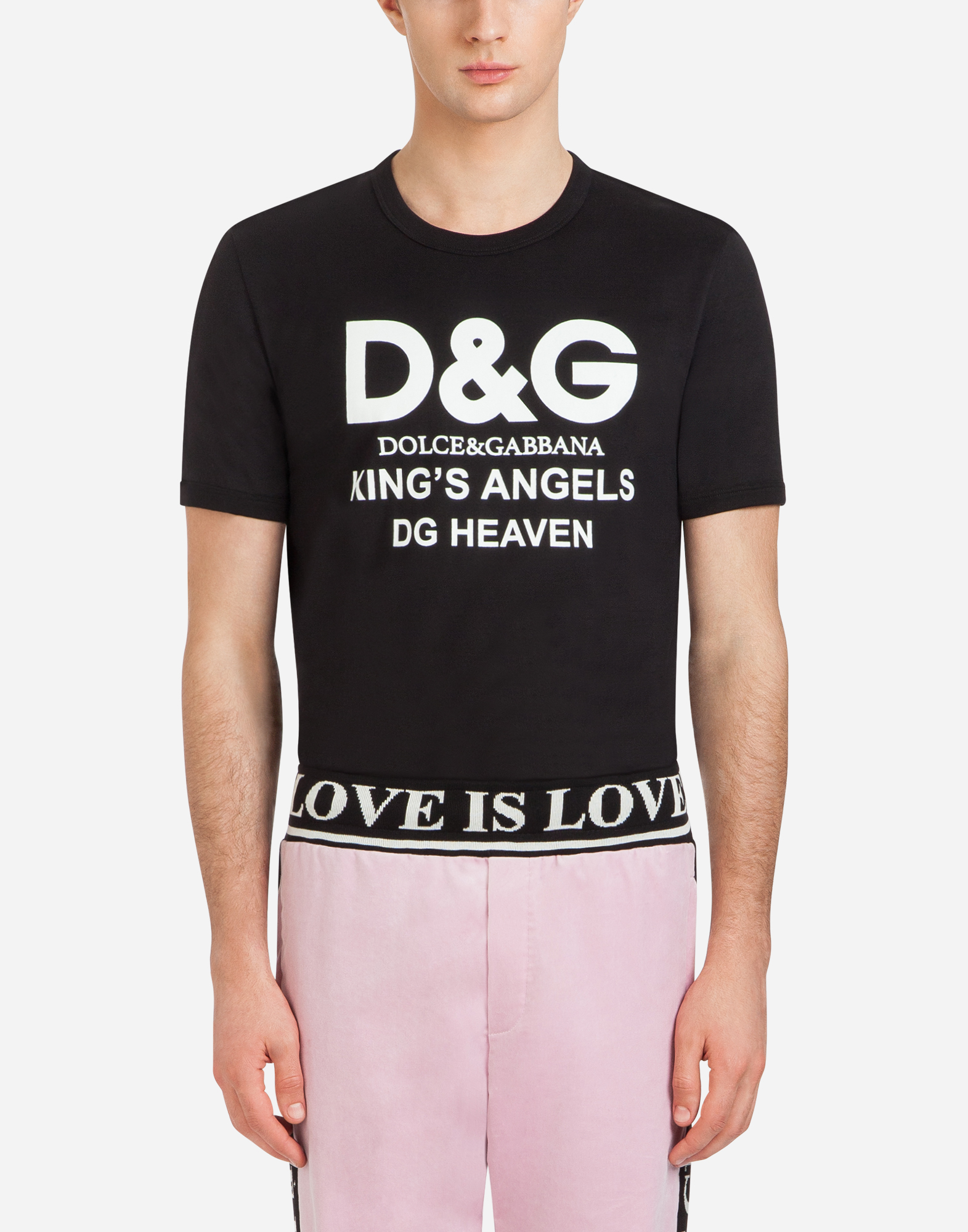 Dolce & Gabbana D＆G コットン tシャツ ブラックのメンズ Tシャツ コットン DGエンブロイダリー