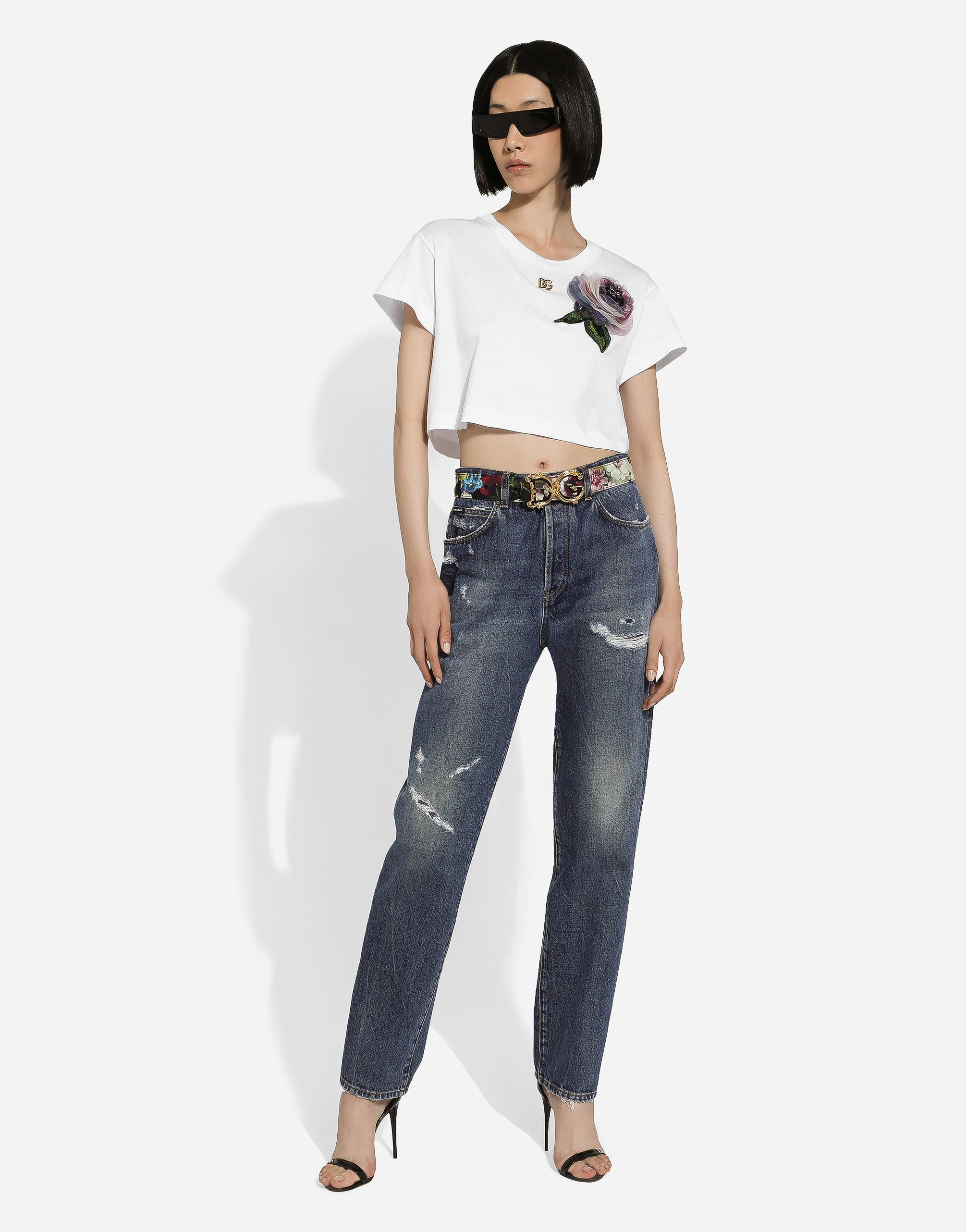 Dolce & Gabbana Jeans Im Distressed-look In Blue