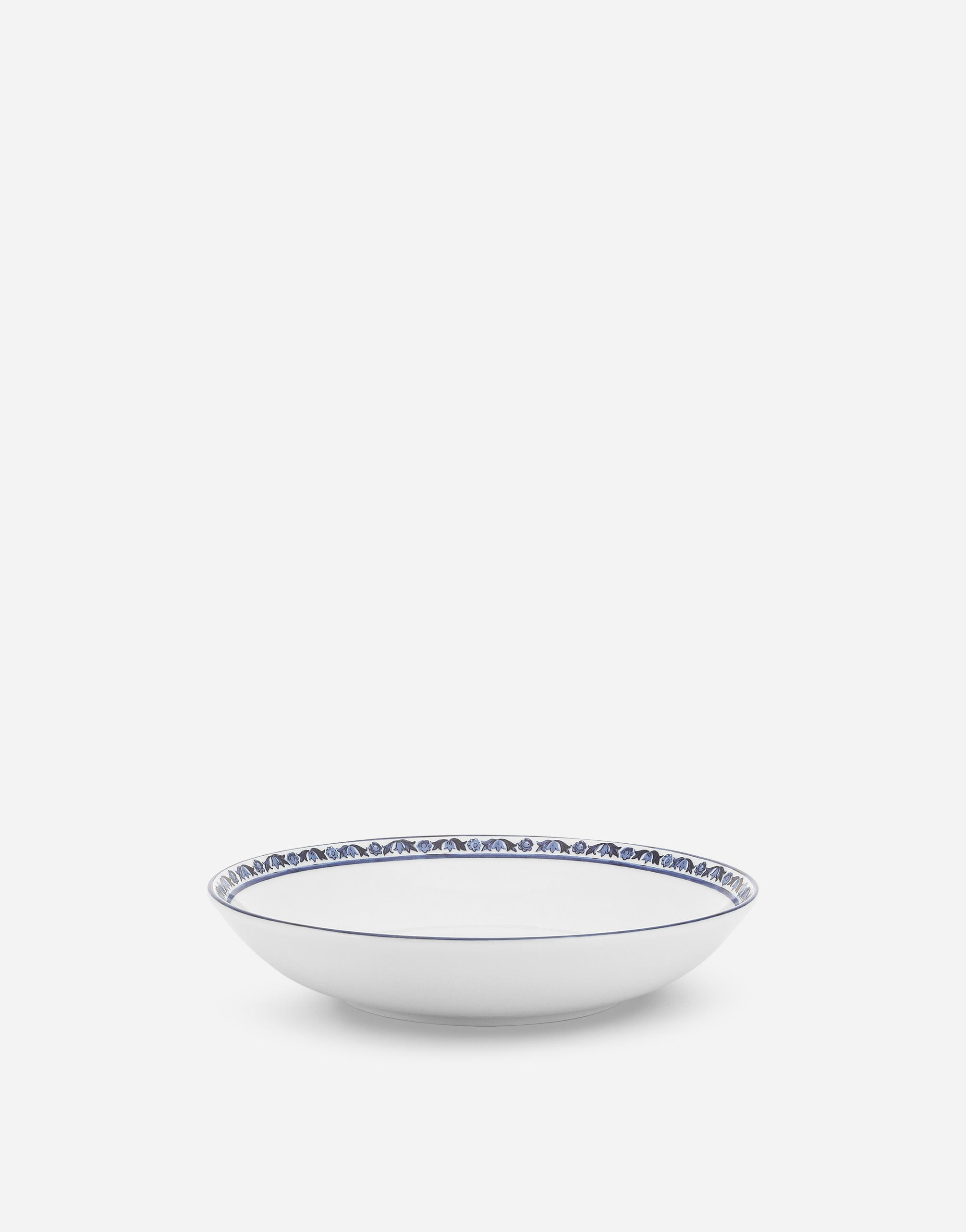 Dolce & Gabbana Set 2 Porcelain Soup Plates In Multicolor