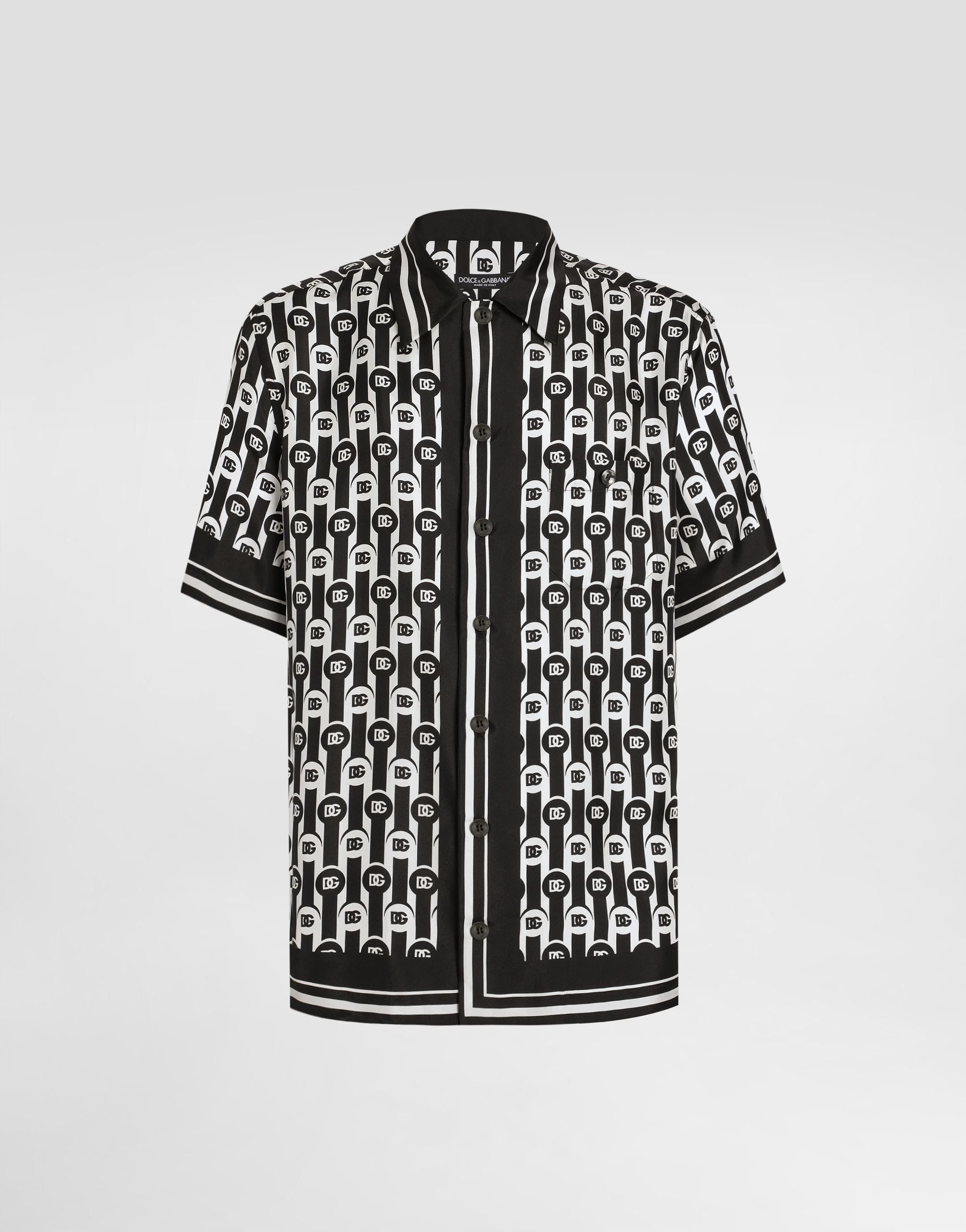 Hawaii printed silk twill shirt
