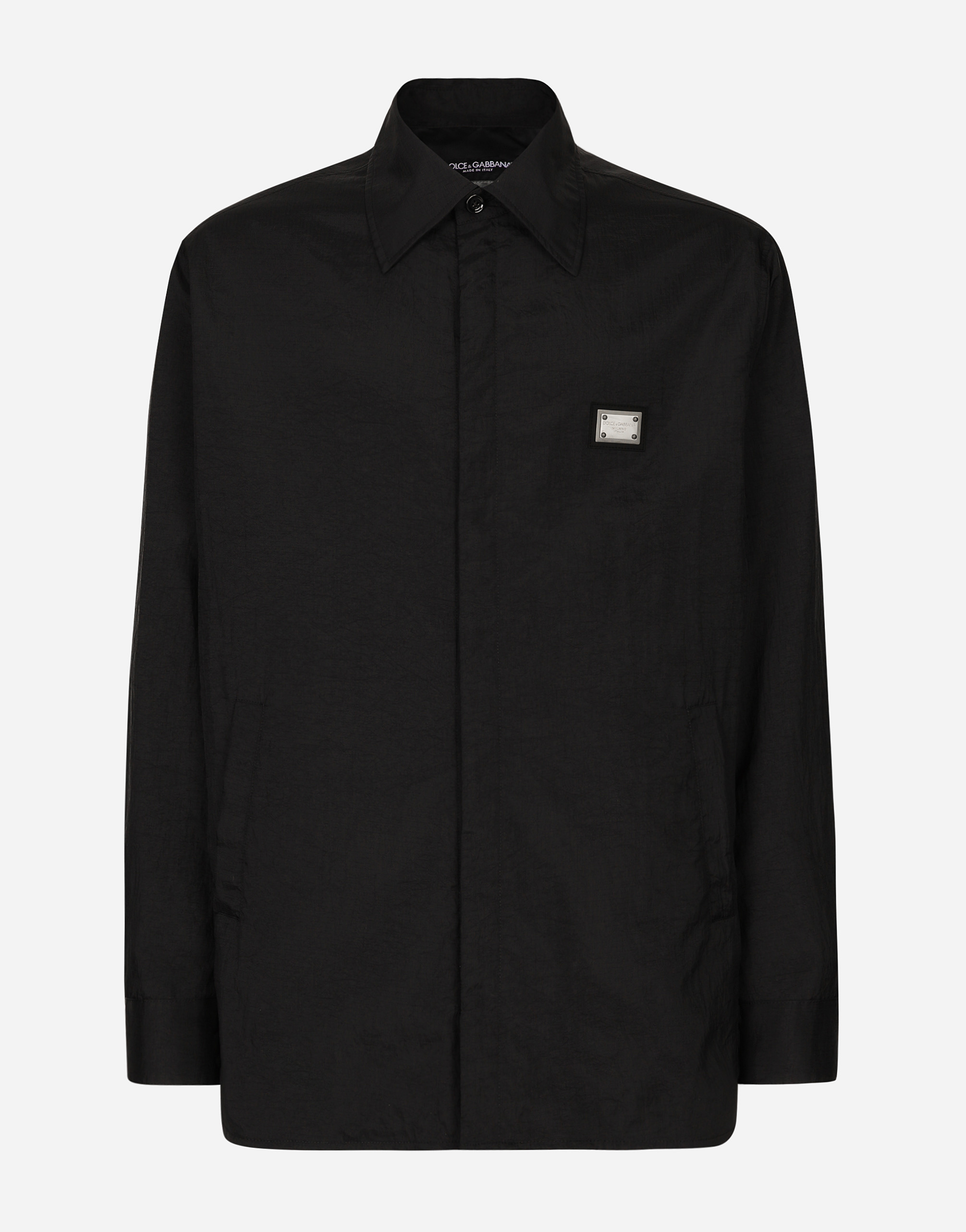 Dolce & Gabbana Technical Fabric Shirt With Tag In Black
