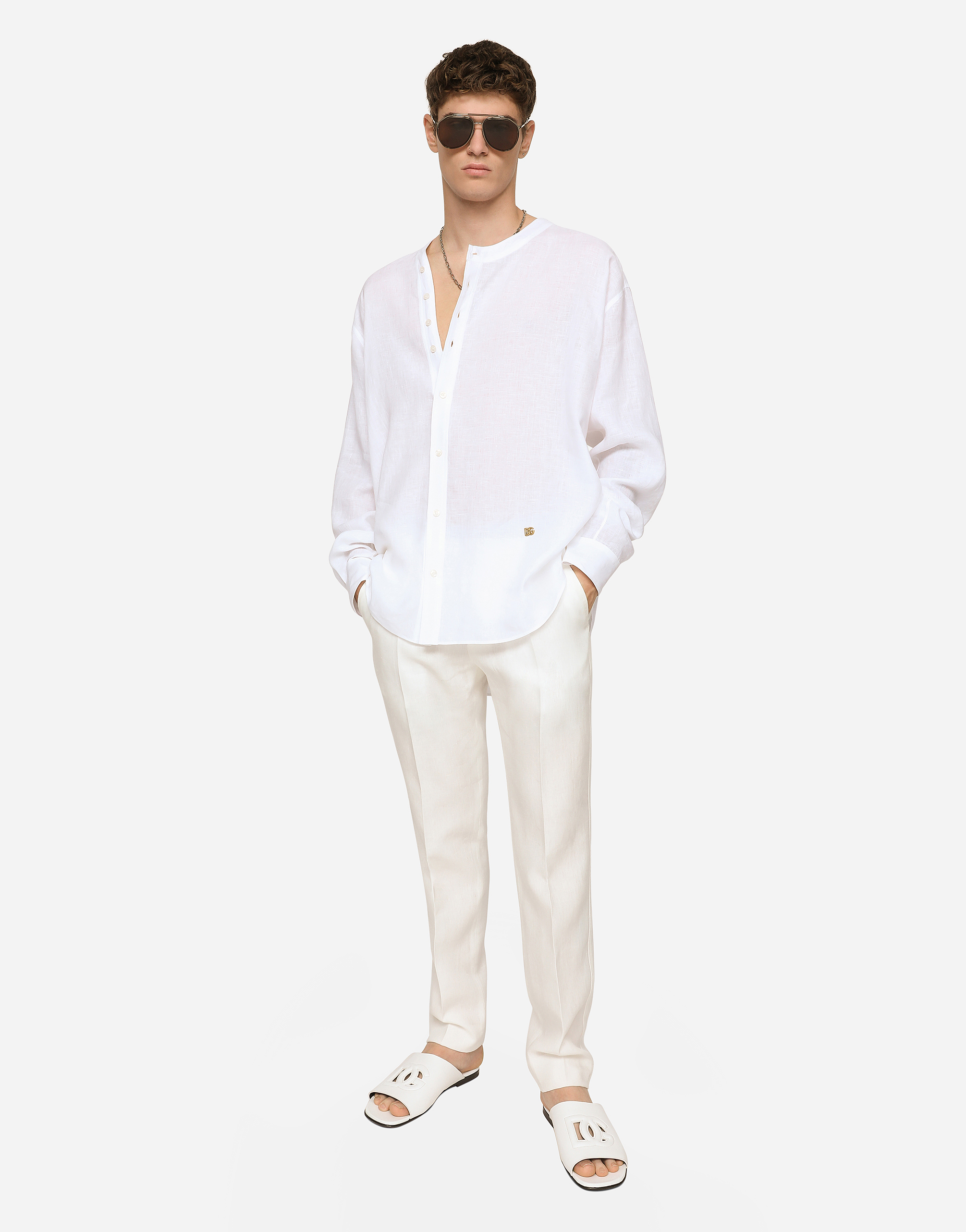 DOLCE & GABBANA LINEN PANTS