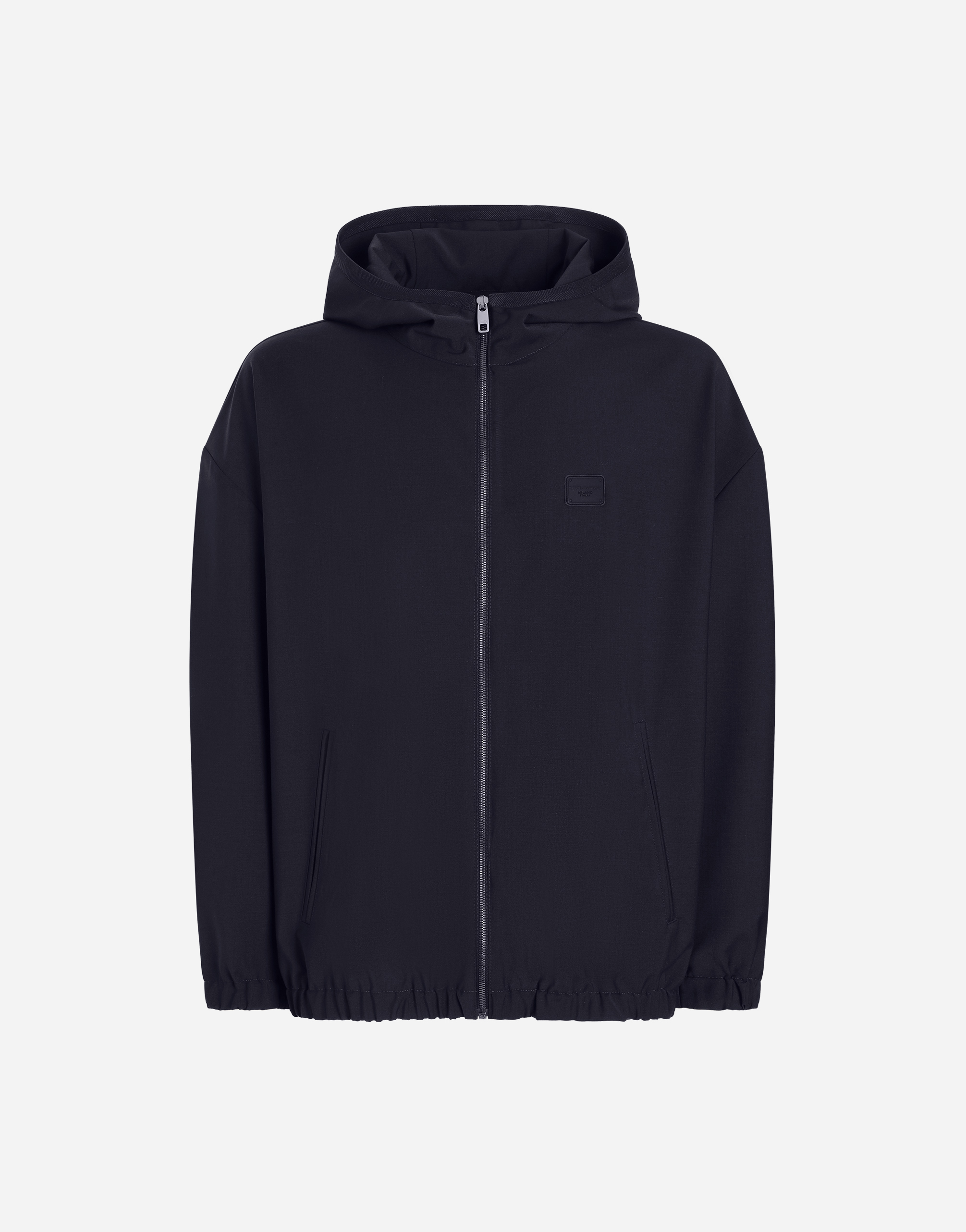Dolce & Gabbana Hooded Woolen Jacket With Tag - Man Coats And Jackets Blue