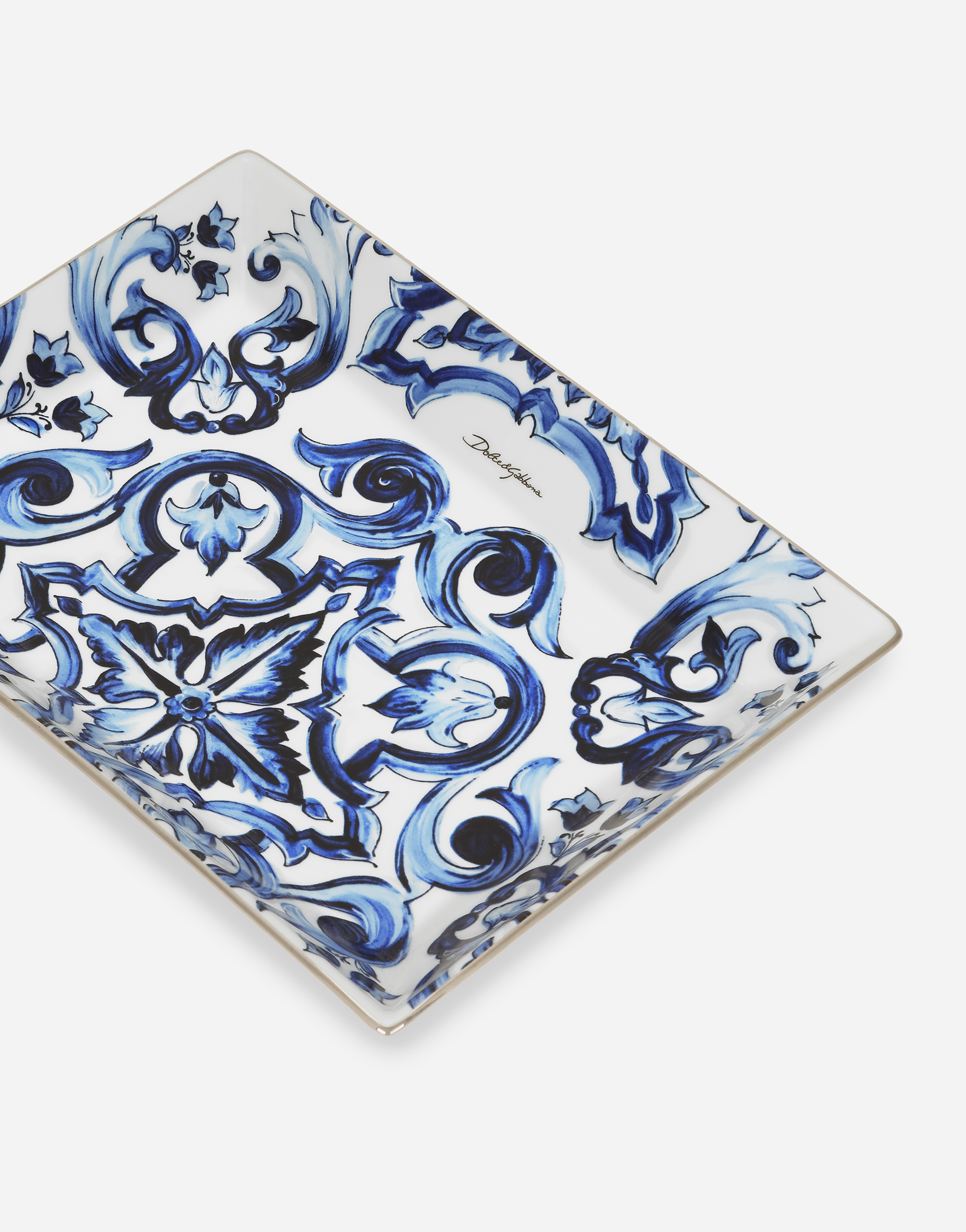 Dolce & Gabbana Porcelain Trinket Dish In Multi