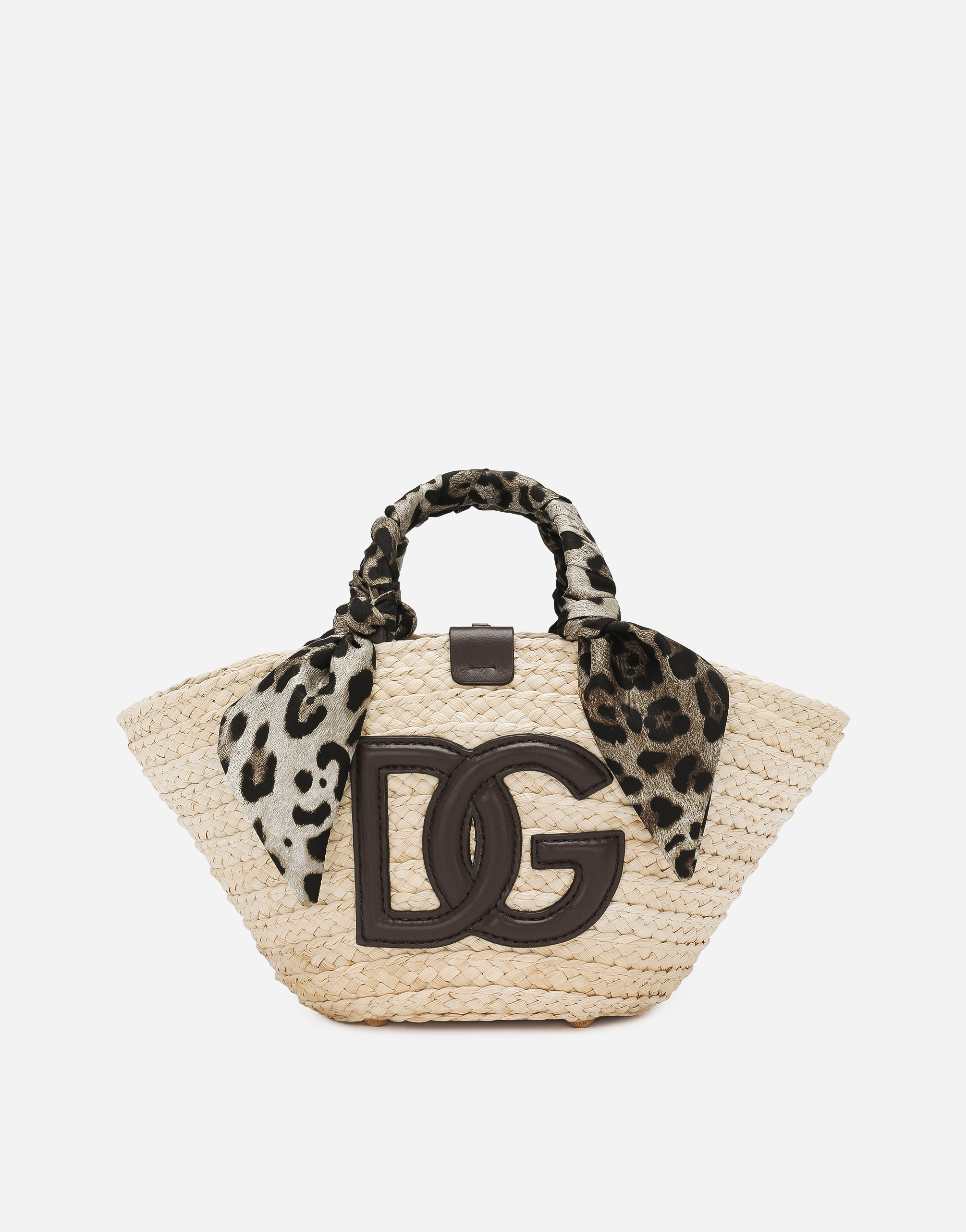 Dolce & Gabbana Kendra Logo-patch Tote Bag In Brown