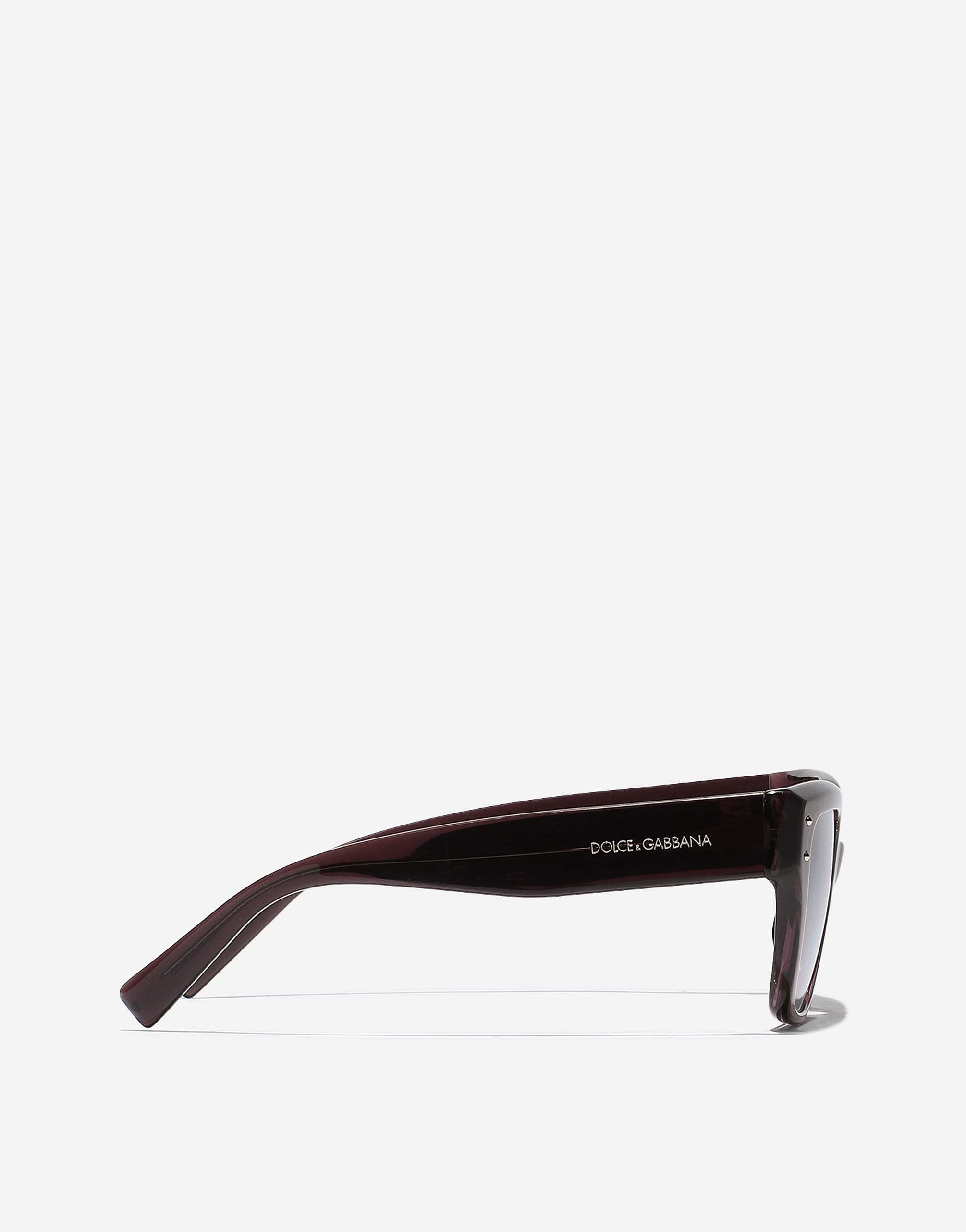 Dolce & Gabbana Dg Sharped Sunglasses In Transparent Violet