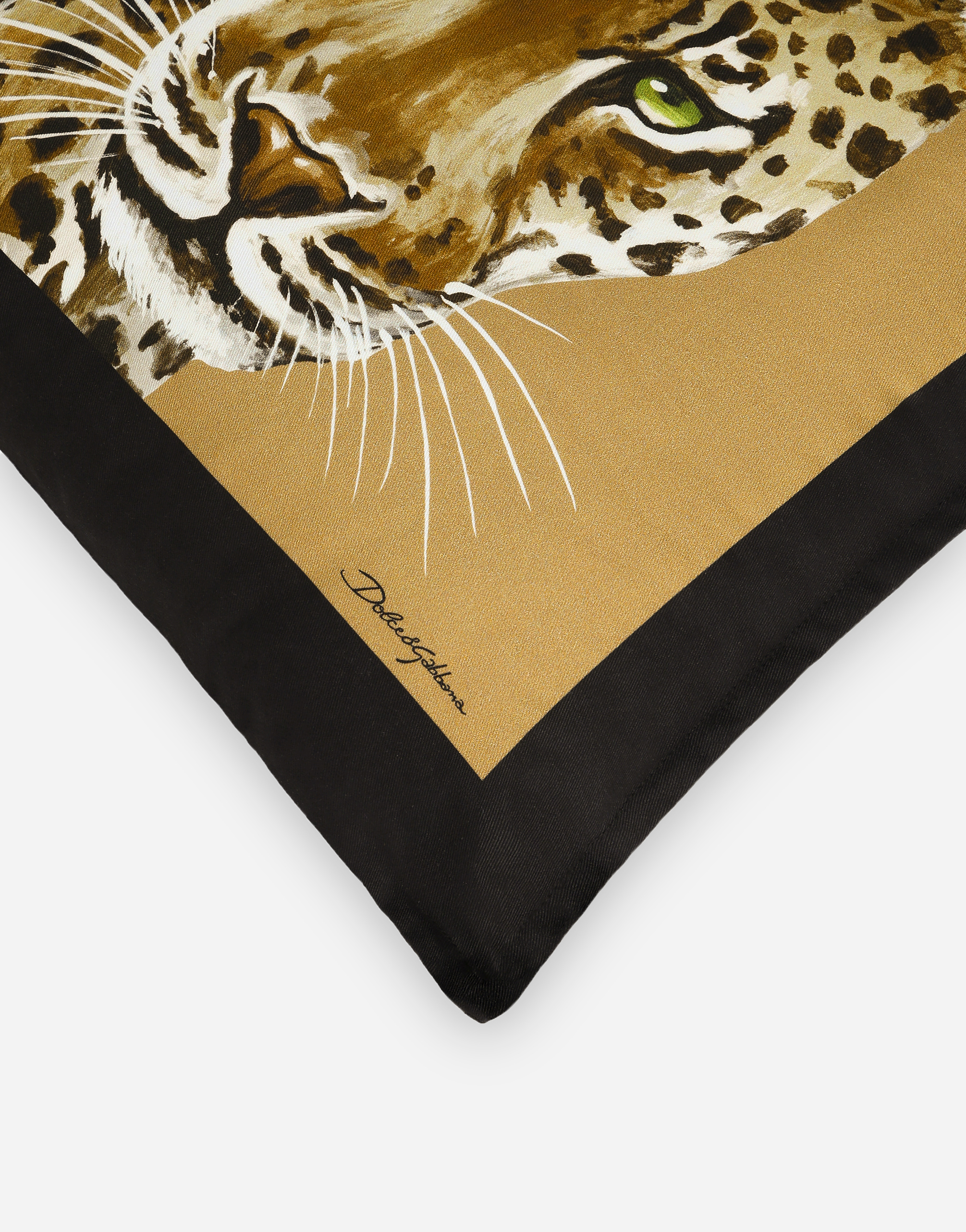 Dolce & Gabbana Canvas Cushion Small Multicolor Unisex Onesize In Multicolor