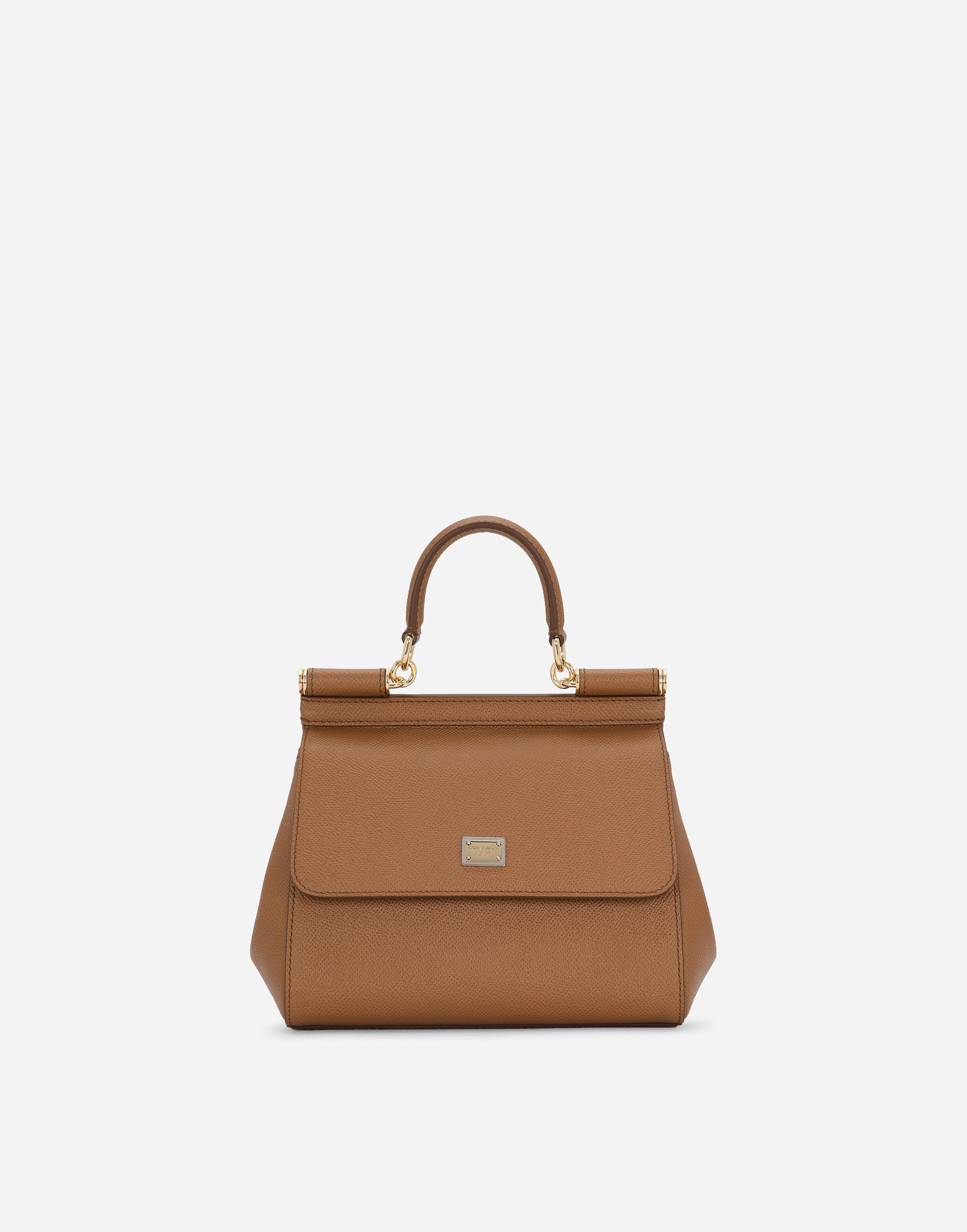Dolce & Gabbana Henkeltasche Sicily Mittelgross In Brown