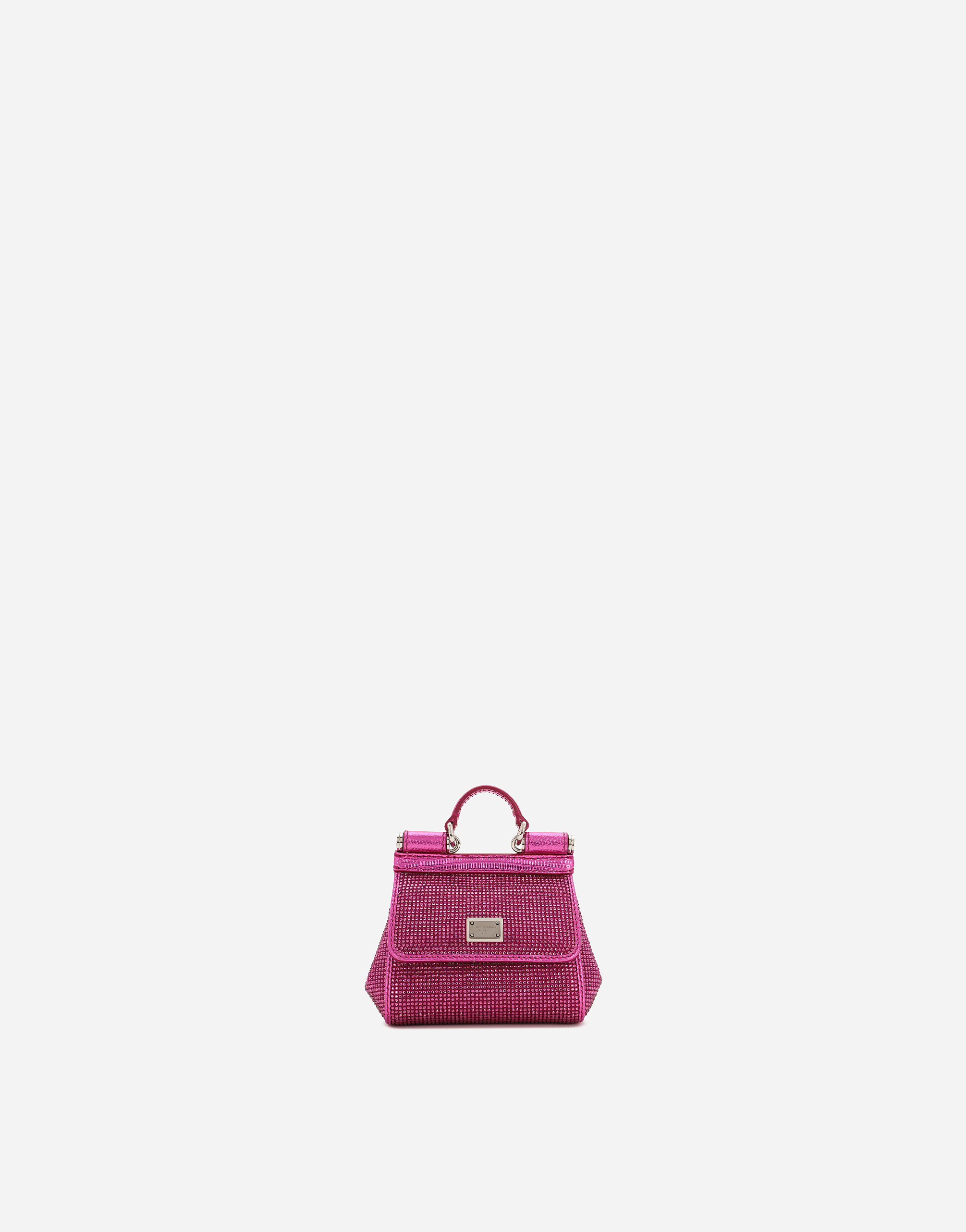 Dolce & Gabbana Mini Sicily Handbag In Fuchsia