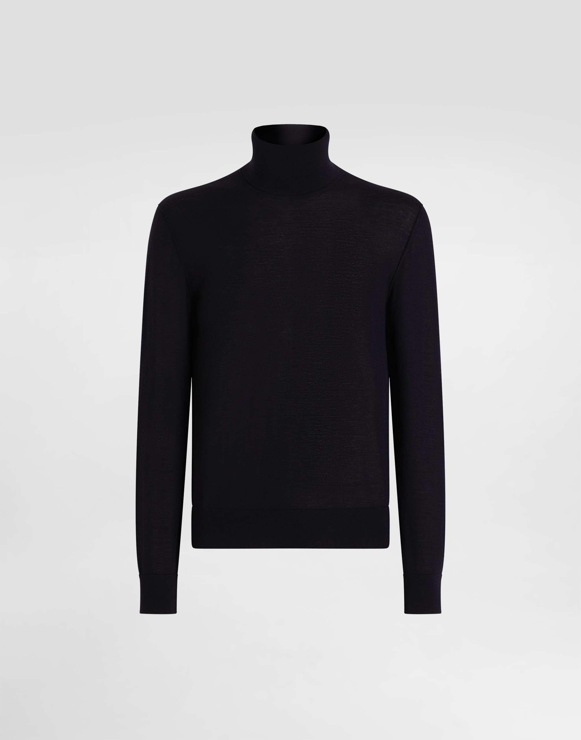  Dolce & Gabbana Rollkragenpullover Aus Kaschmir - Mann Blau 52 