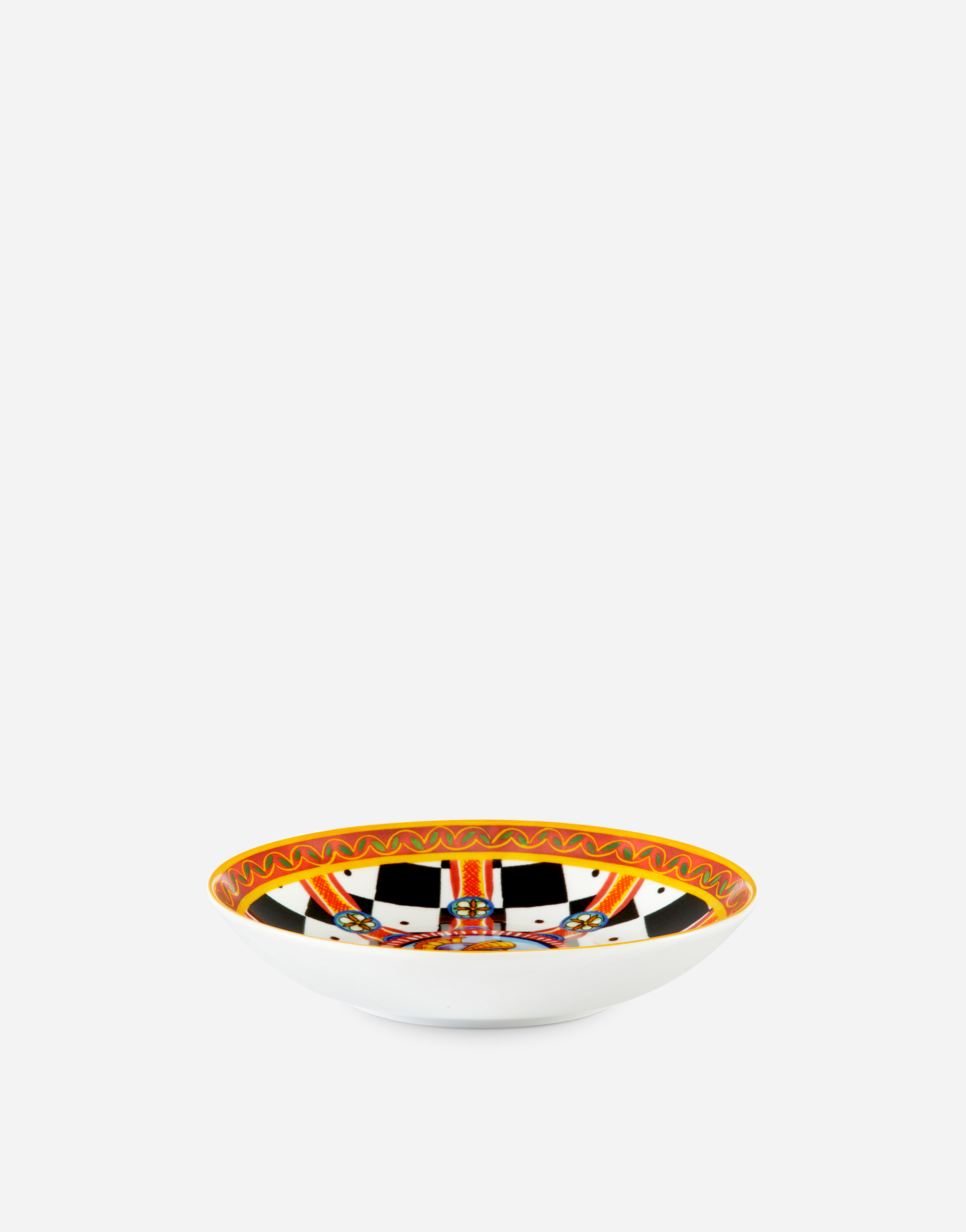 Shop Dolce & Gabbana Set 2 Porcelain Soup Plates In Multicolor