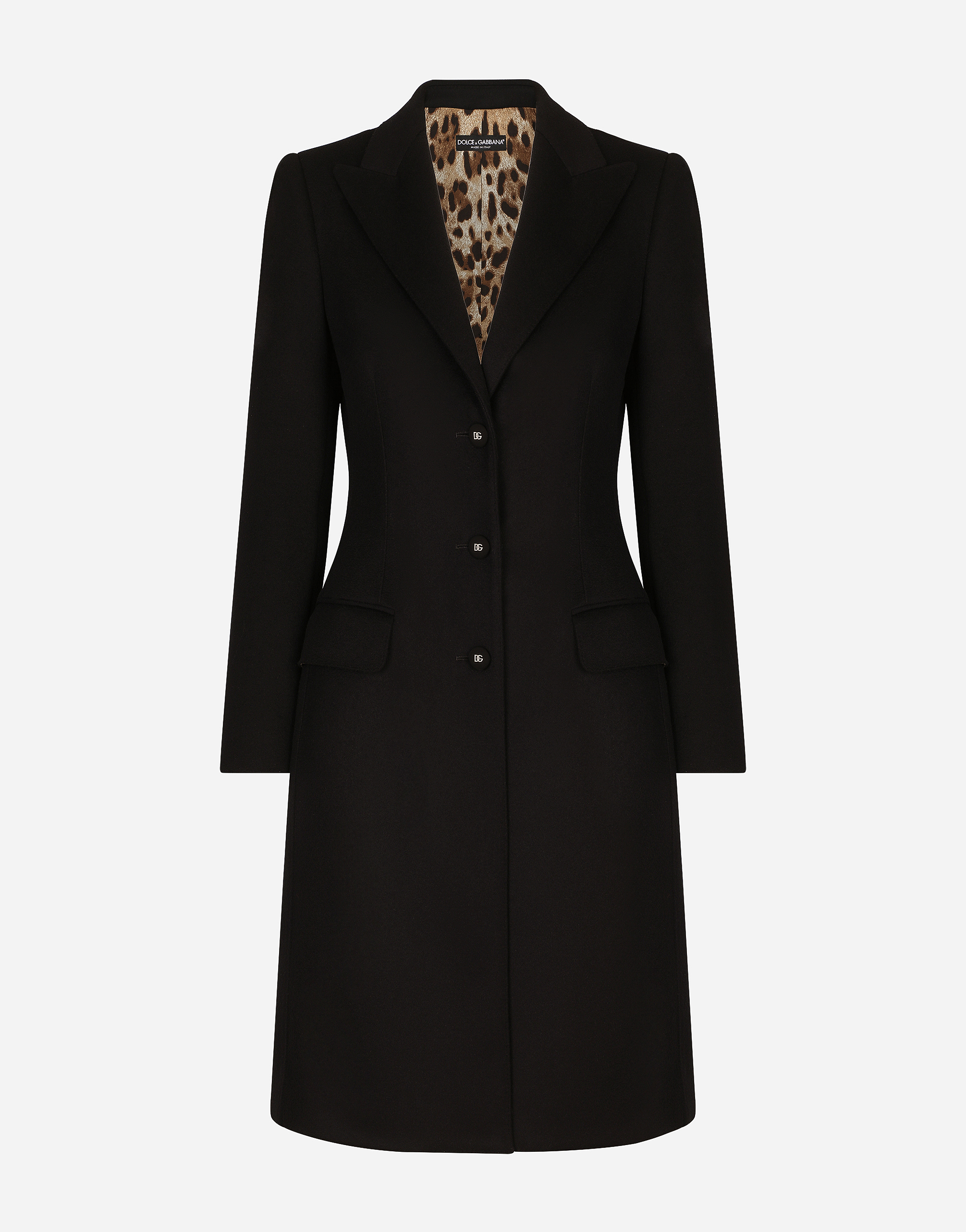 DOLCE & GABBANA SINGLE-BREASTED WOOL AND CASHMERE COAT