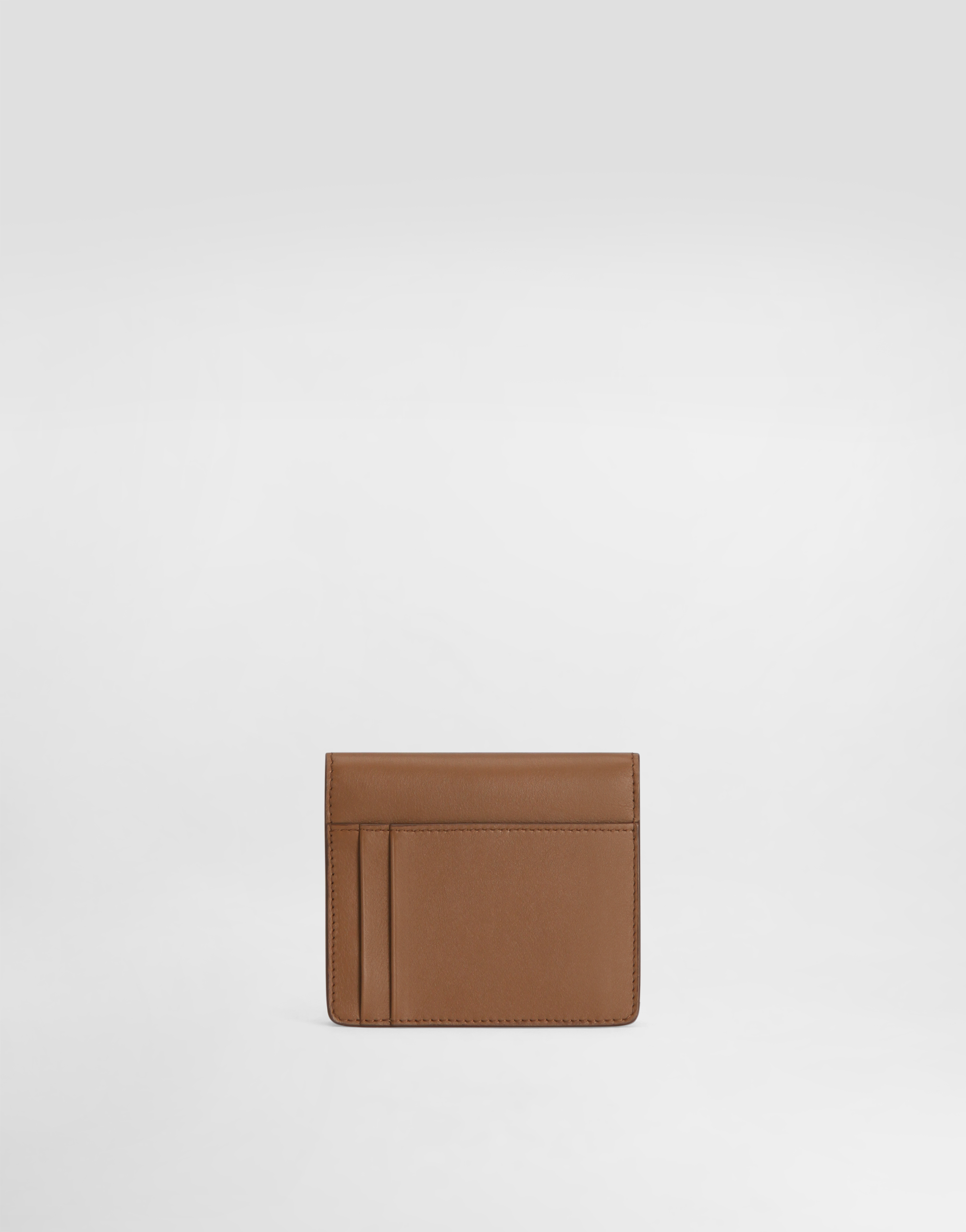  Dolce & Gabbana Calfskin Wallet With Dg Logo - Frau Geldbörsen Und Kleinlederwaren Braun Leder Onesize 