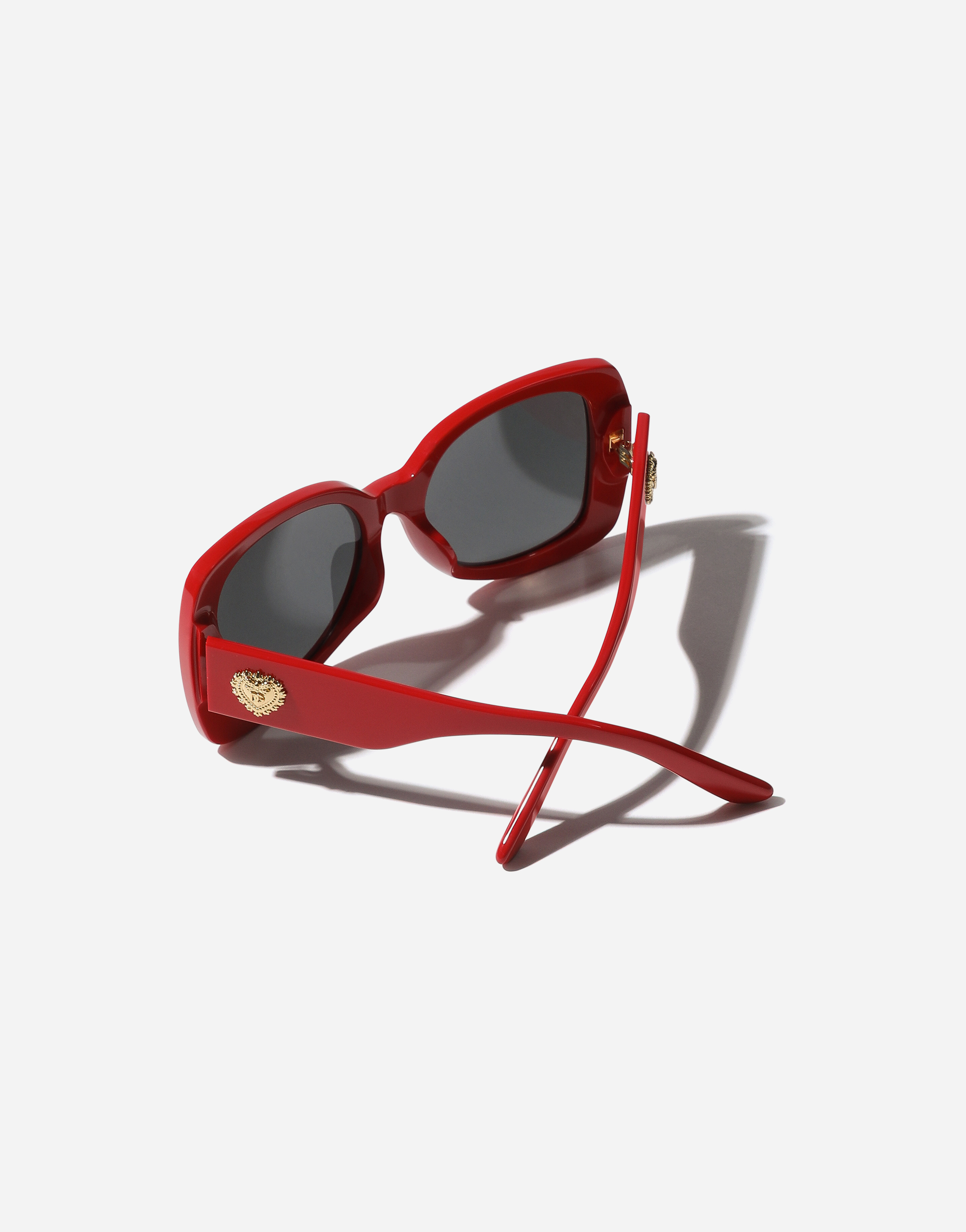 Dolce & Gabbana Square-frame Sunglasses In Red