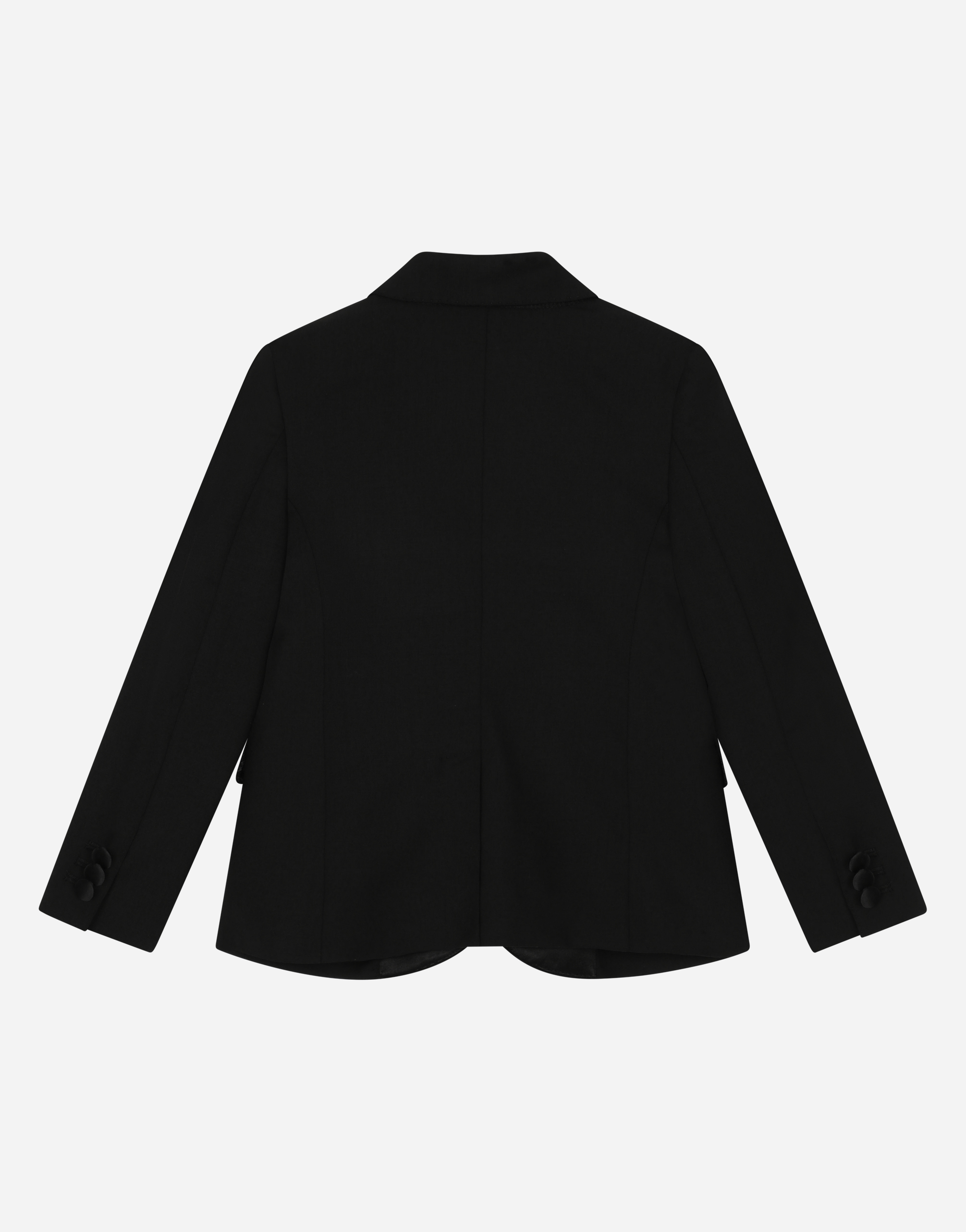 Shop Dolce & Gabbana Single-breasted Tuxedo Suit In Stretch Wool In Black
