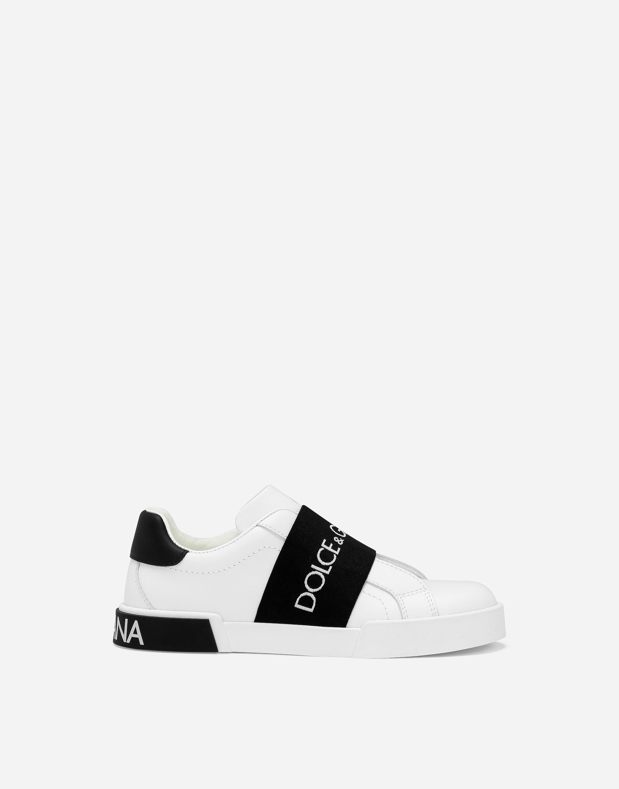 Calfskin Portofino sneakers in White for Men | Dolce&Gabbana® Calfskin Portofino sneakers in White for Men | Dolce&Gabbana®