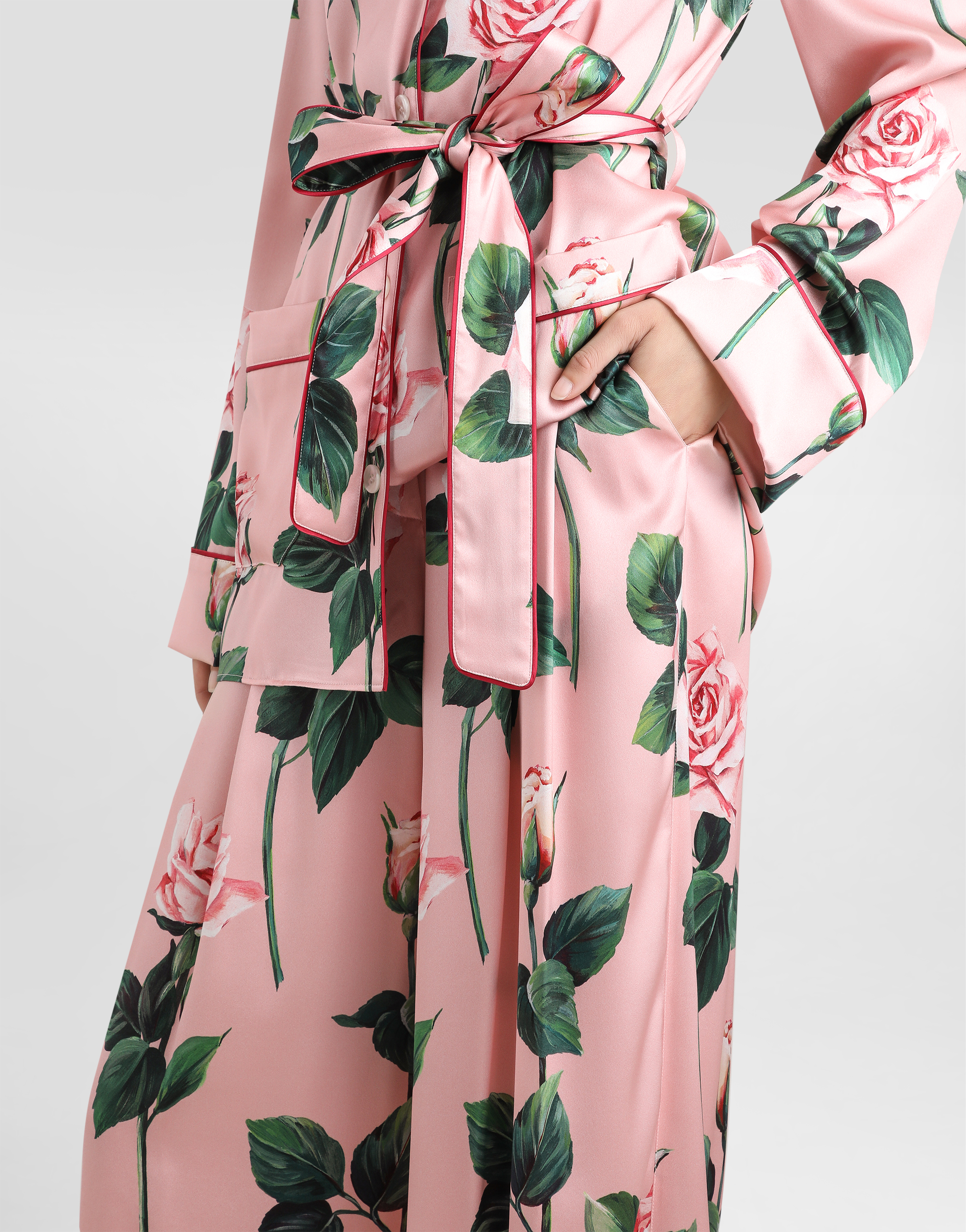 Dolce & Gabbana Hose Mit Rosen-print In Print