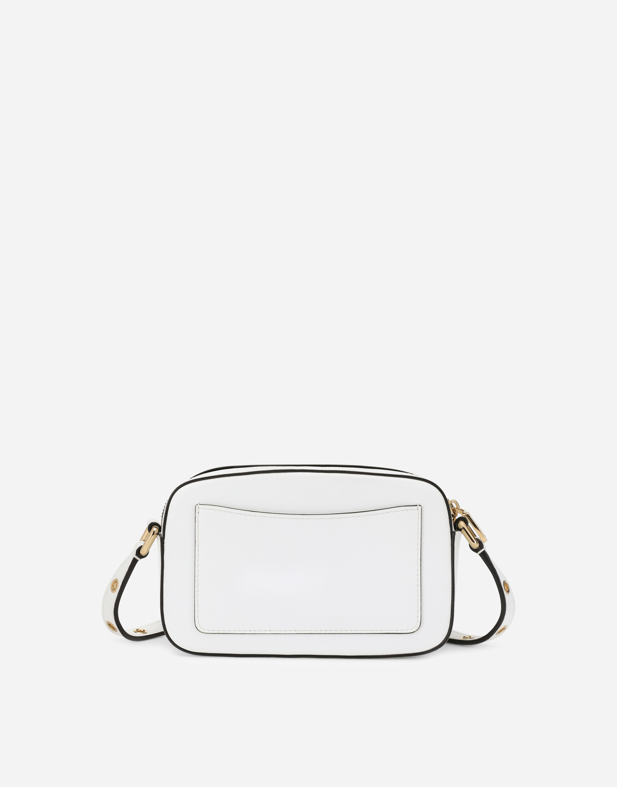 Shop Dolce & Gabbana Calfskin Crossbody 3.5 Bag In White