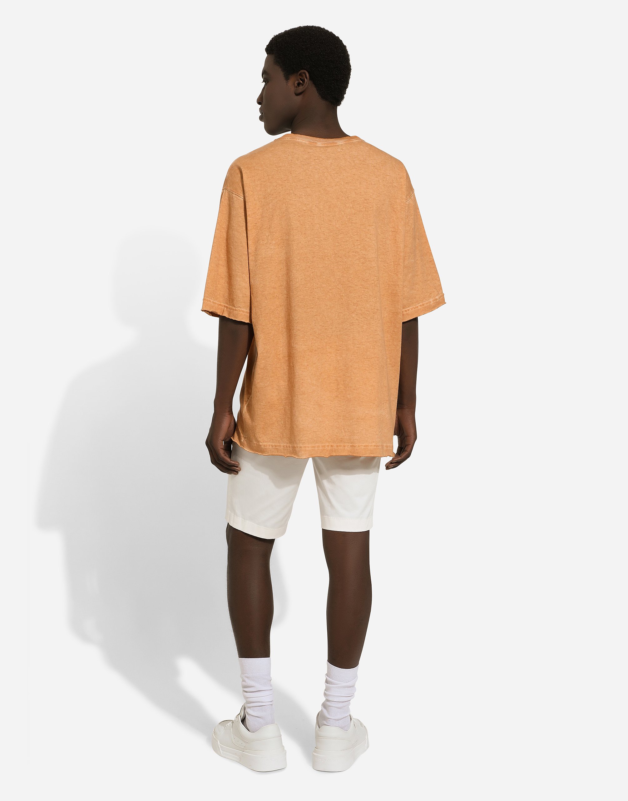 Dolce & Gabbana Mid-rise Bermuda Shorts In Beige
