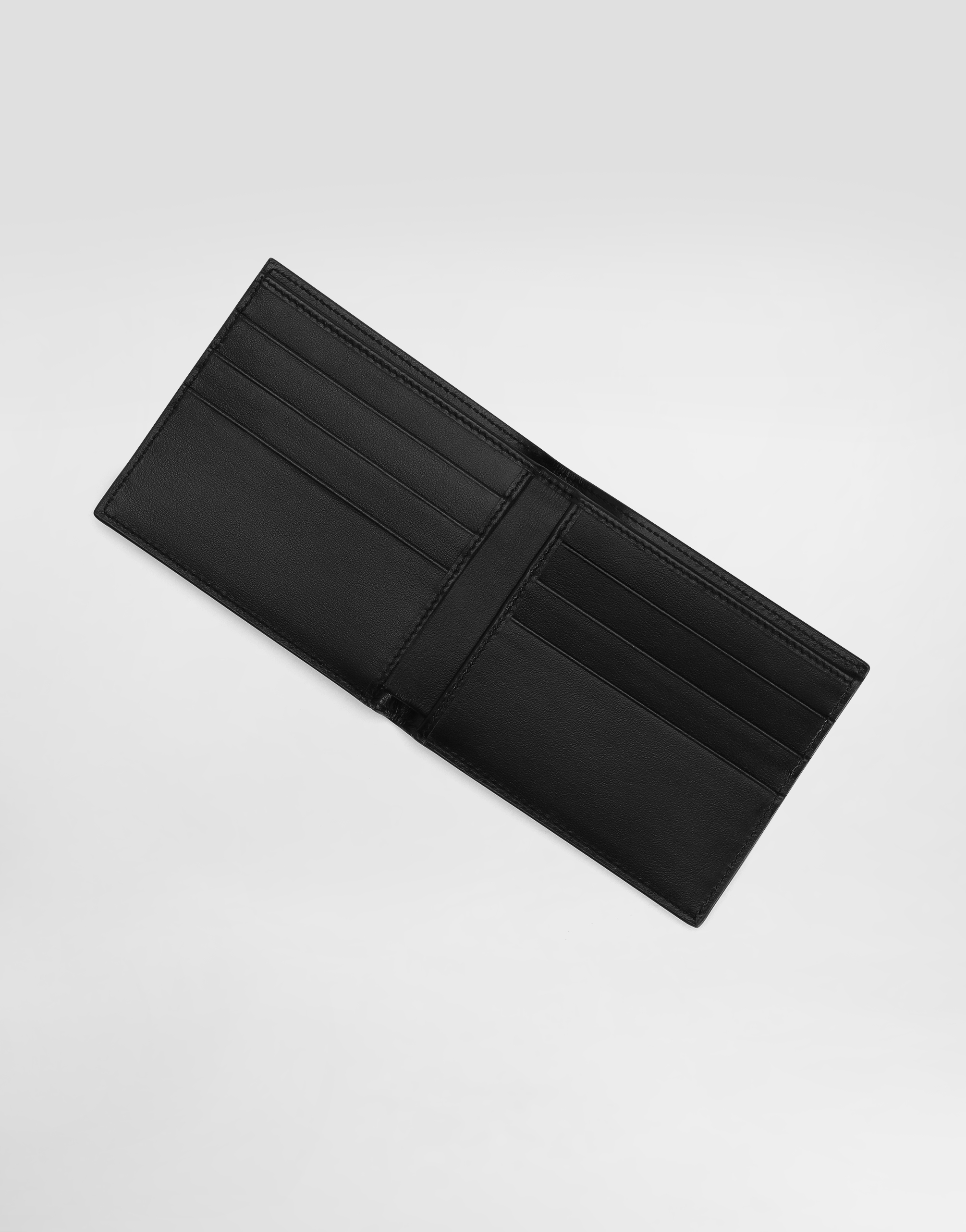 DOLCE & GABBANA CALFSKIN BIFOLD WALLET WITH LOGO