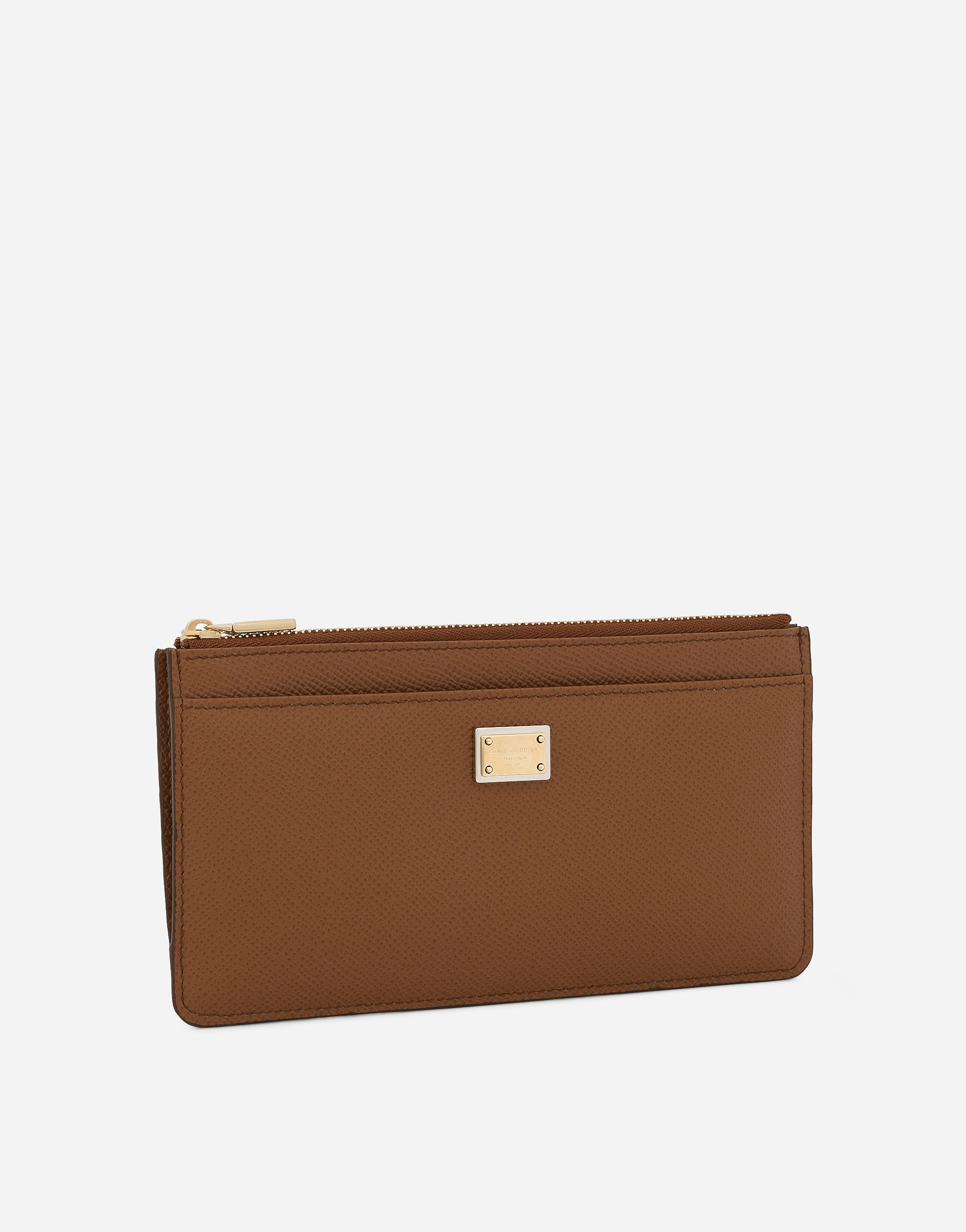  Dolce & Gabbana Dolce & Gabbana Large Card Holder With Tag - Woman Wallets And Small Leather Goods Brown Leather Onesize 