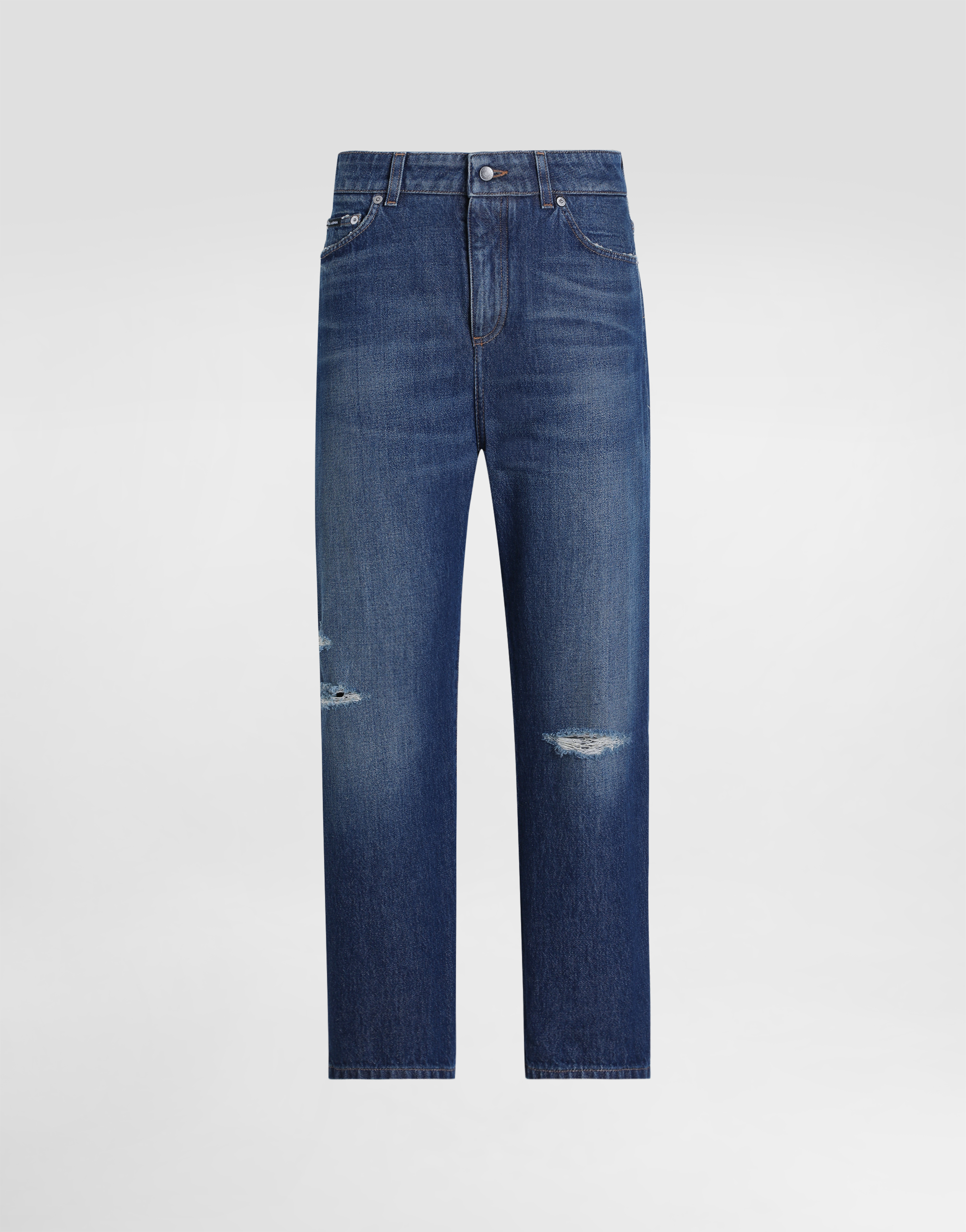 Dolce & Gabbana Boyfriend Jeans In Multicolor