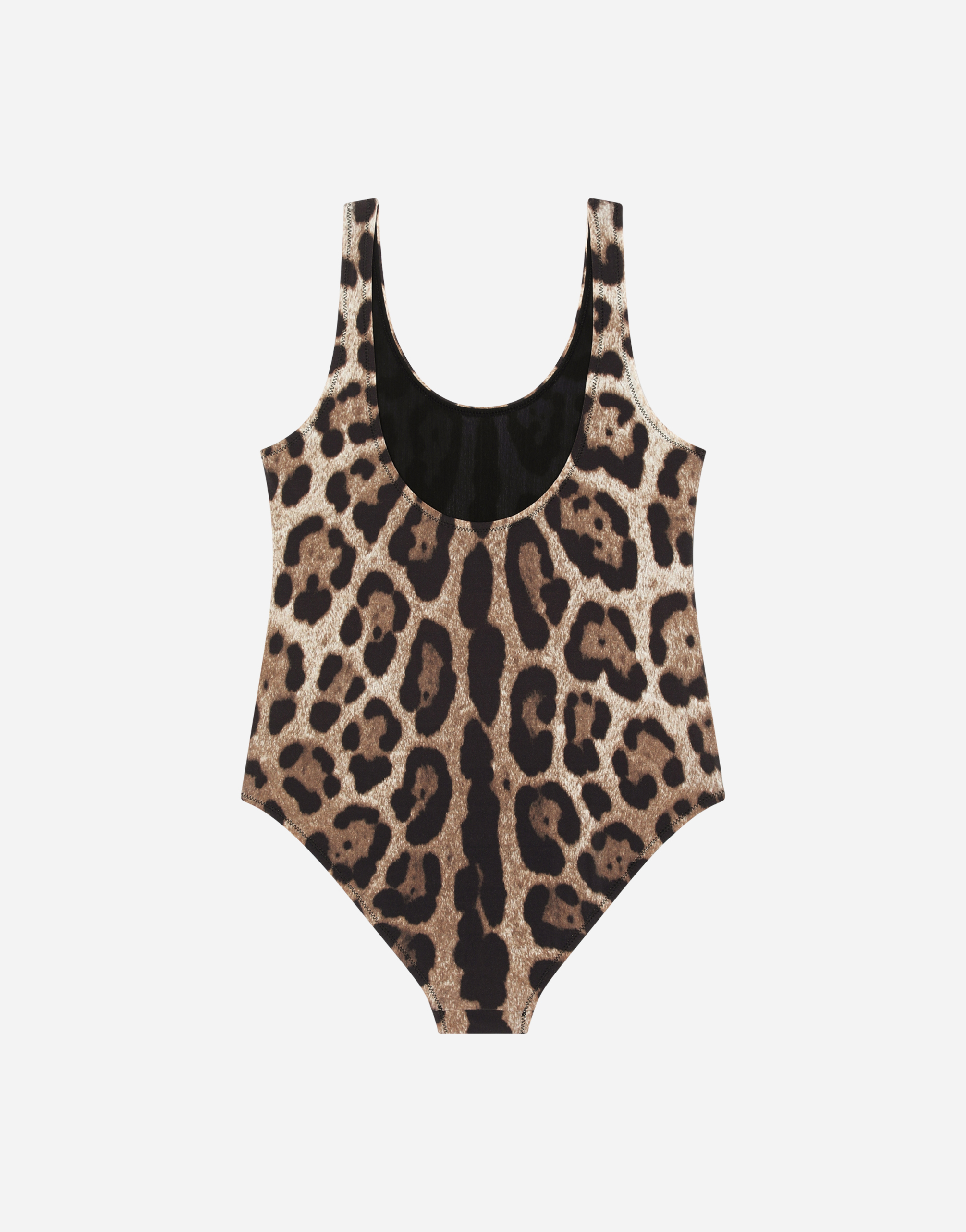 DOLCE & GABBANA LEOPARD-PRINT ONE-PIECE SWIMSUIT