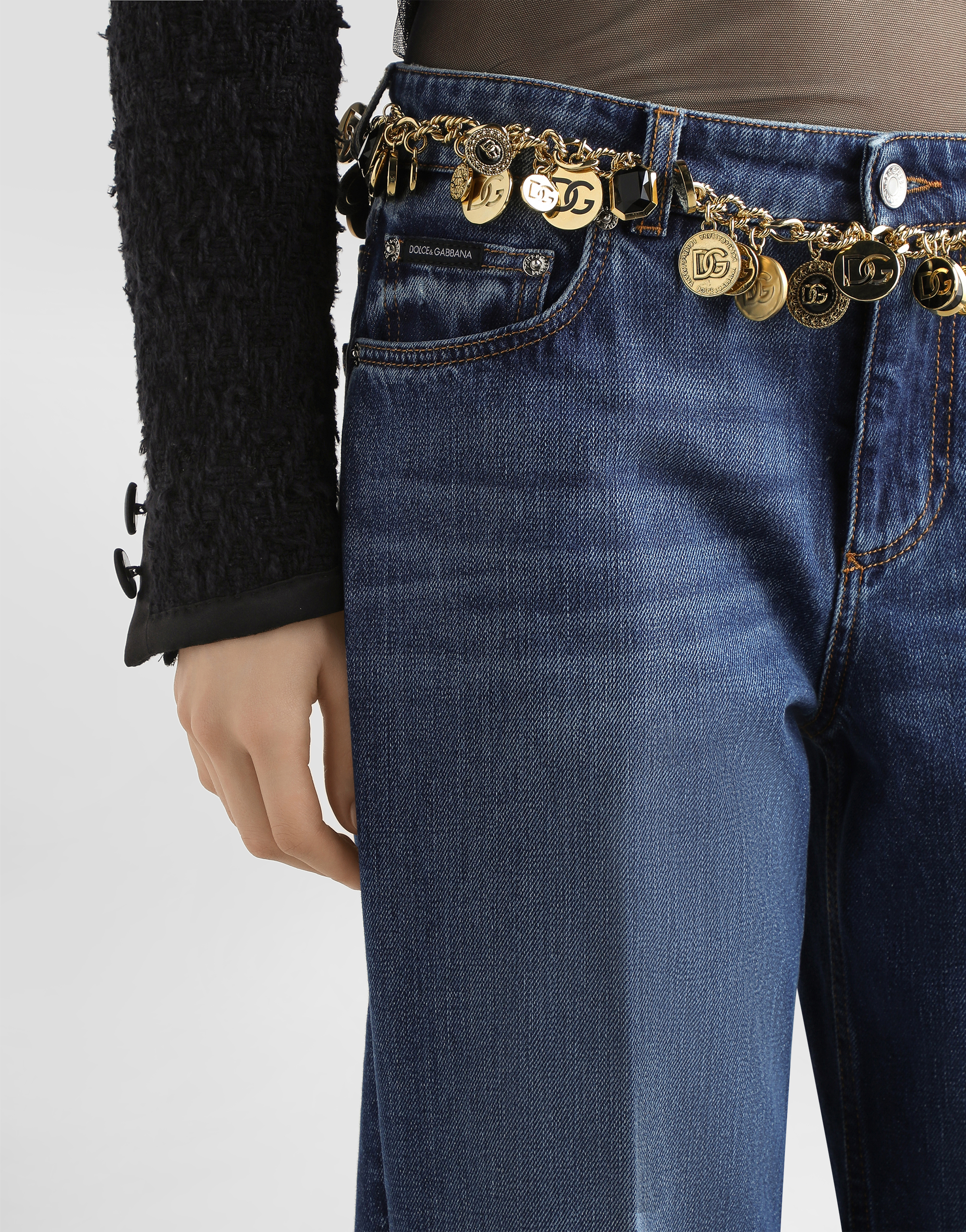 5-pocket denim trousers