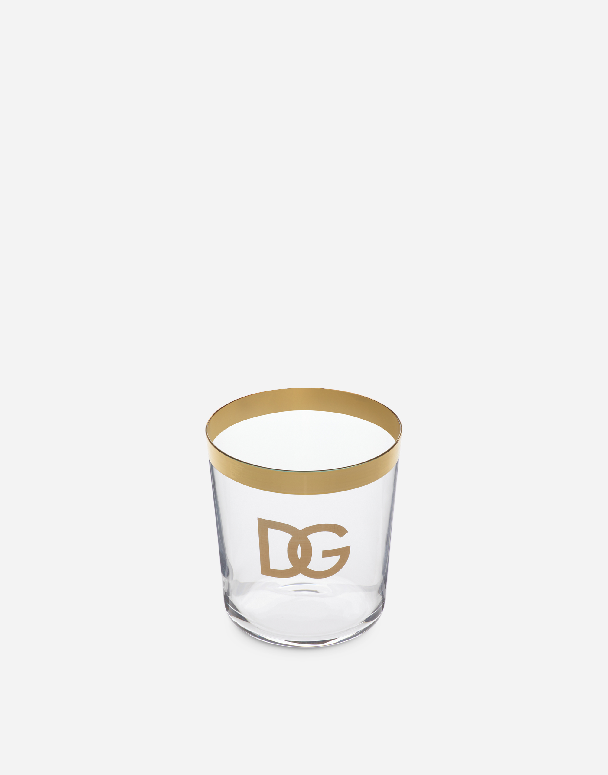 Dolce & Gabbana Set 2 Water Glasses In Multicolor