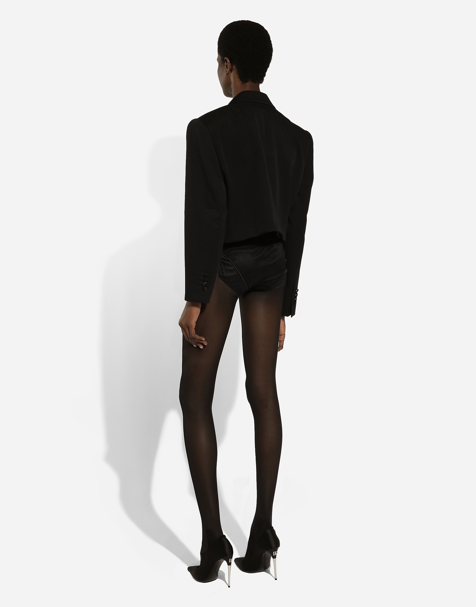 Dolce & Gabbana Long-sleeved Suit Coat In Black